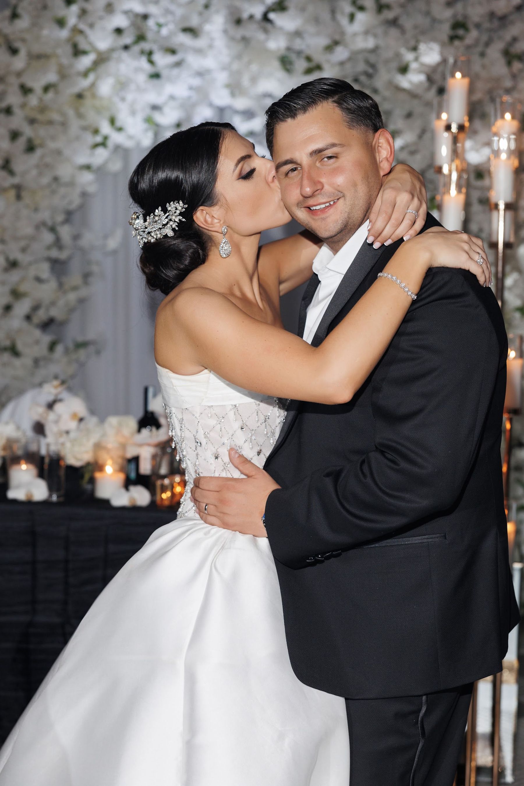 A Love Story Written in Candlelight: Samantha &amp; Ali's Staten Island Wedding at Angelina's Ristorante photo