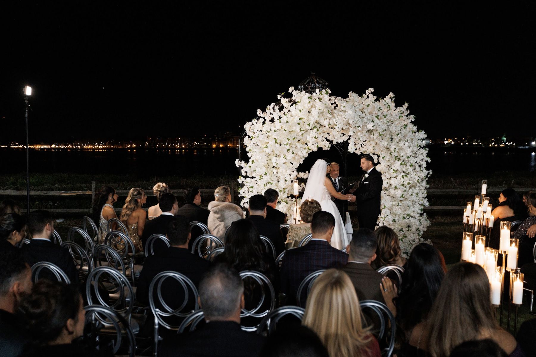 A Love Story Written in Candlelight: Samantha &amp; Ali's Staten Island Wedding at Angelina's Ristorante photo