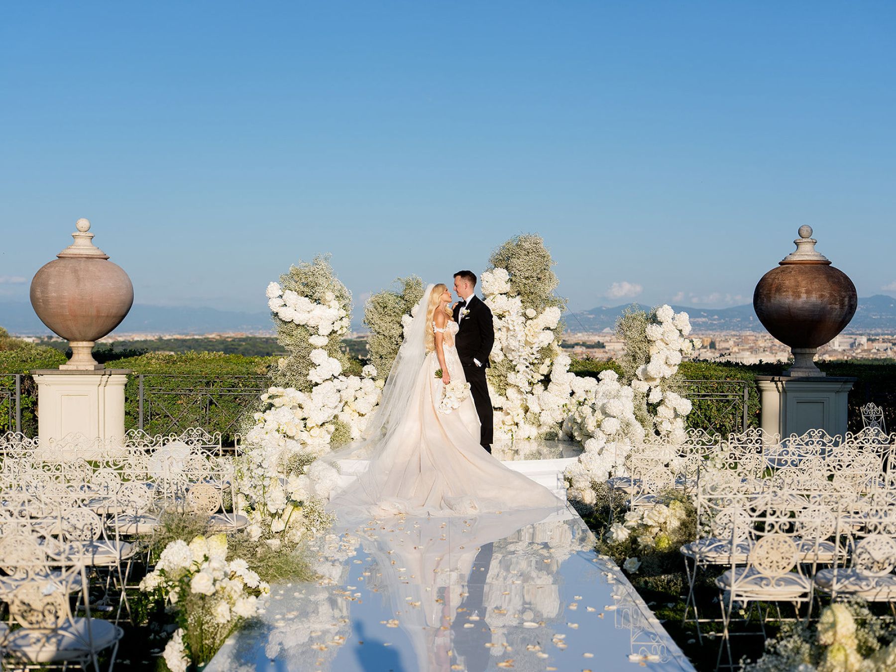 Felicia &amp; Markus’s Elegant Wedding at Villa Miani Overlooking the Eternal City photo