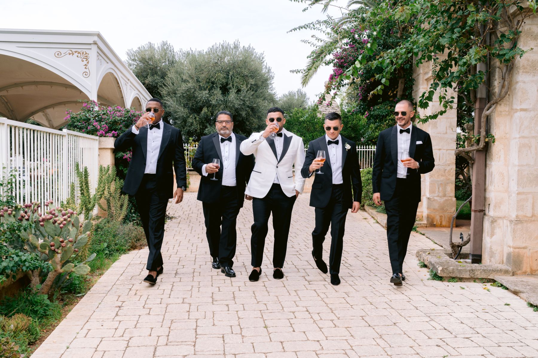 A Modern Romance in Black Elegance: Tiffany &amp; Michael’s Wedding at Masseria Salamina photo