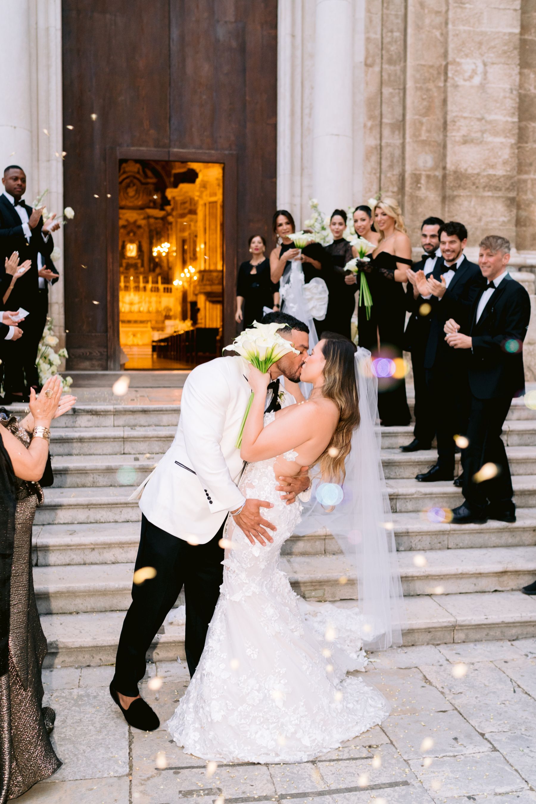 A Modern Romance in Black Elegance: Tiffany &amp; Michael’s Wedding at Masseria Salamina photo