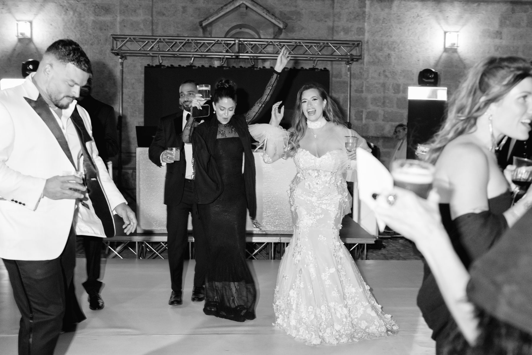 A Modern Romance in Black Elegance: Tiffany &amp; Michael’s Wedding at Masseria Salamina photo