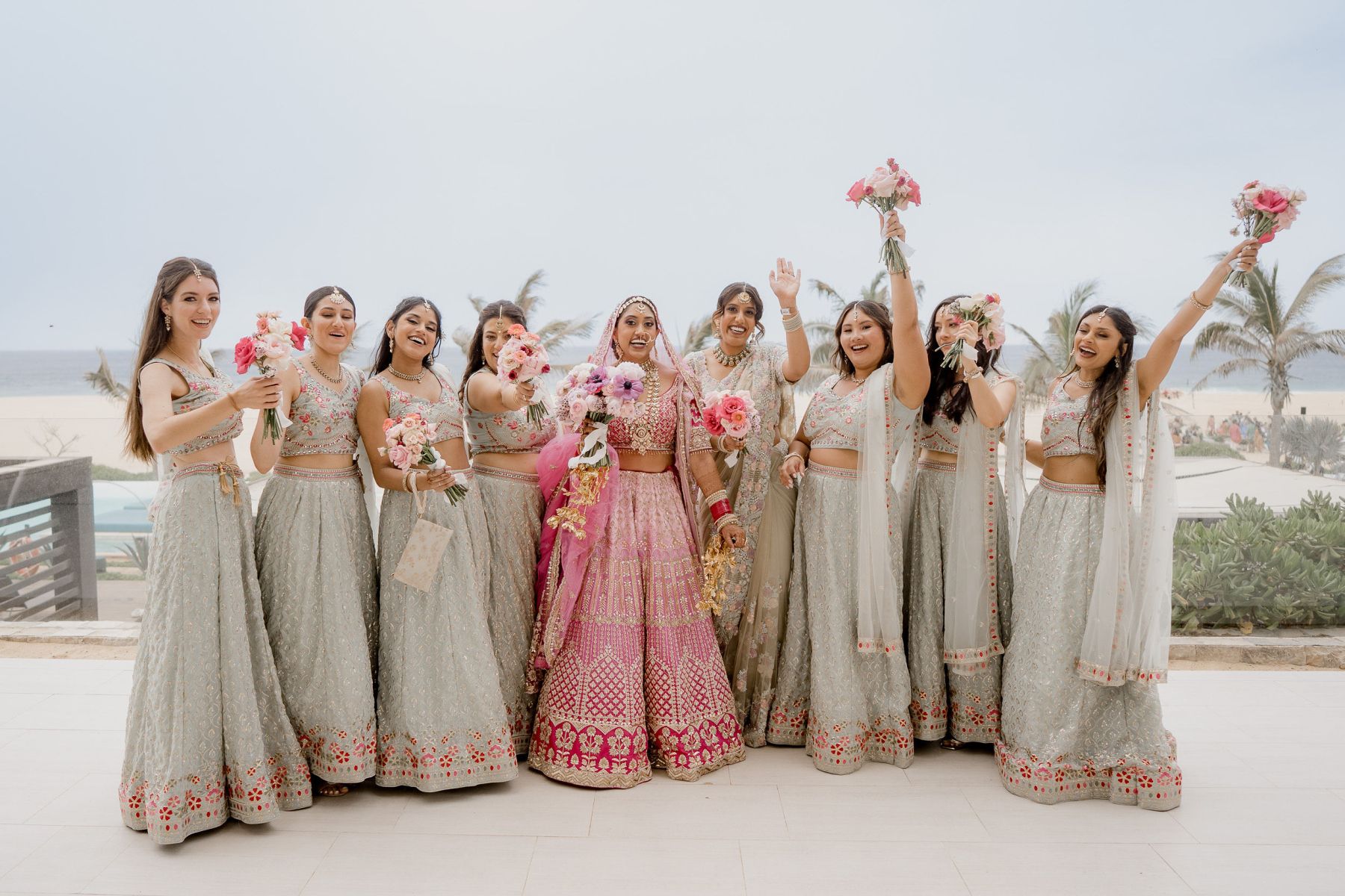 A Vibrant Fusion Celebration: Komal &amp; Audwin's Multi-Day Wedding at Hard Rock Los Cabos photo
