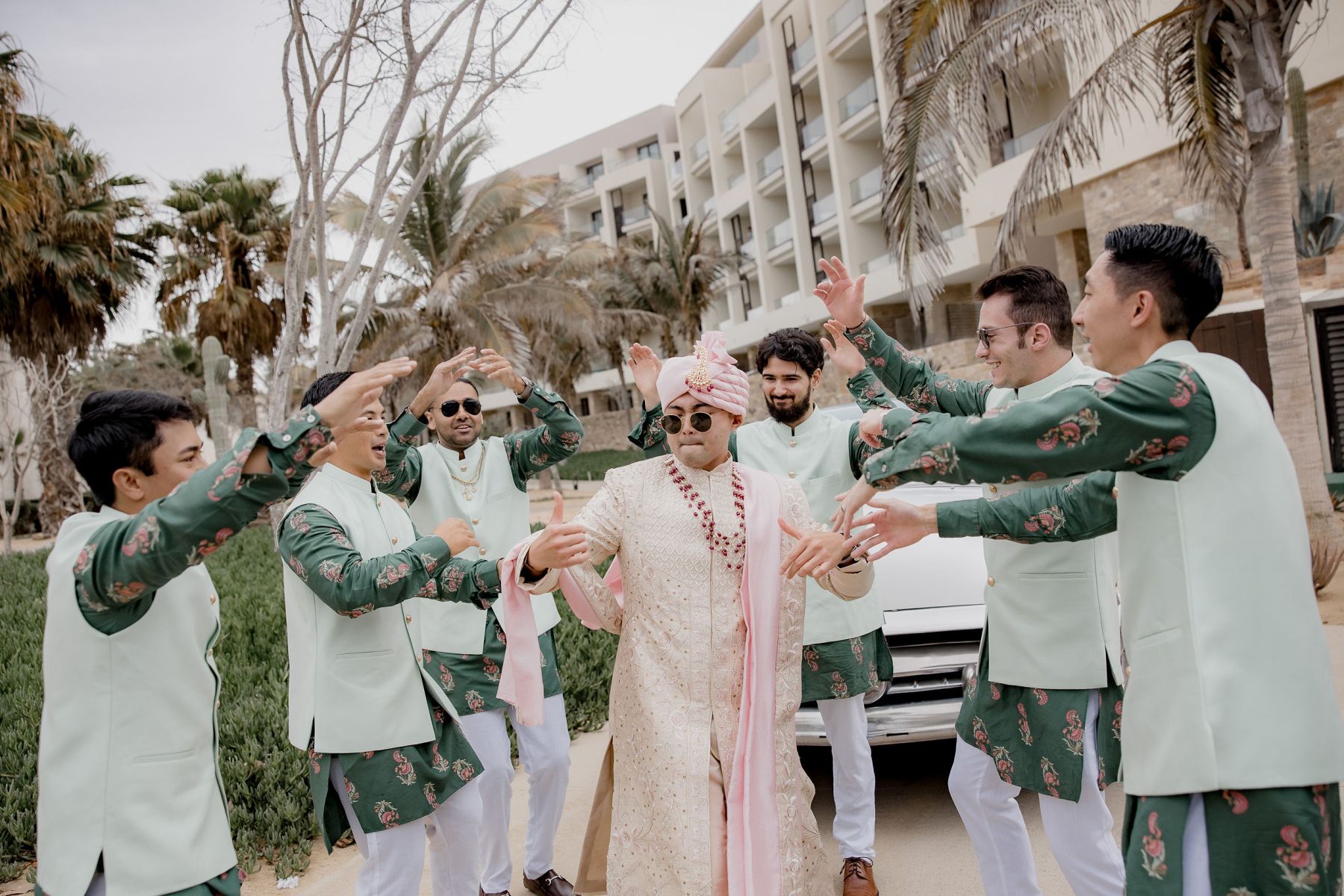A Vibrant Fusion Celebration: Komal &amp; Audwin's Multi-Day Wedding at Hard Rock Los Cabos photo