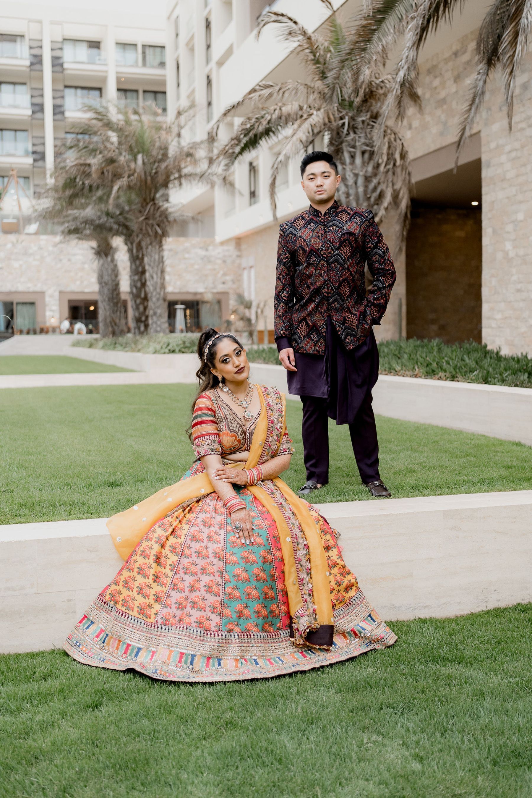 A Vibrant Fusion Celebration: Komal &amp; Audwin's Multi-Day Wedding at Hard Rock Los Cabos photo