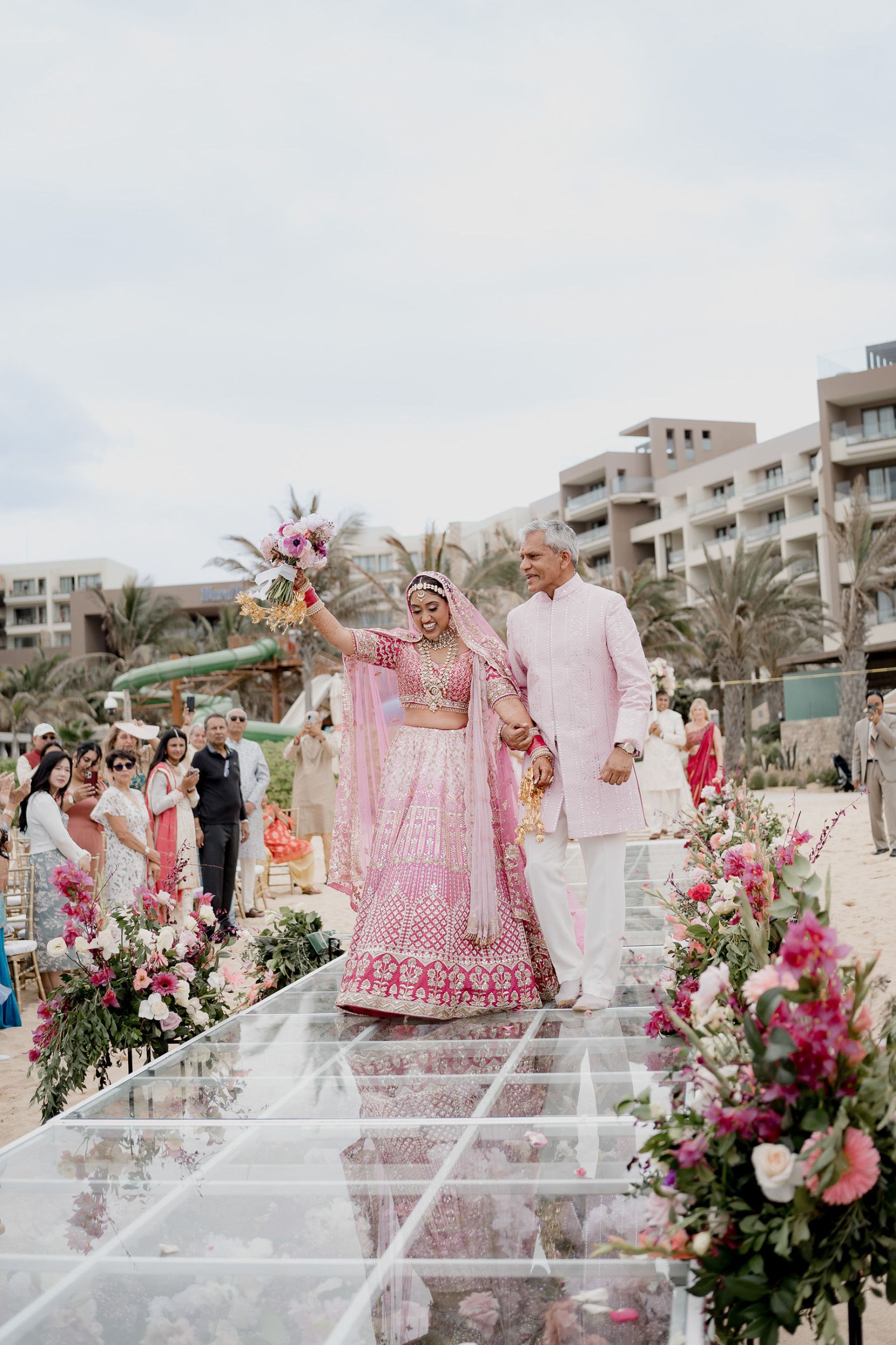 A Vibrant Fusion Celebration: Komal &amp; Audwin's Multi-Day Wedding at Hard Rock Los Cabos photo