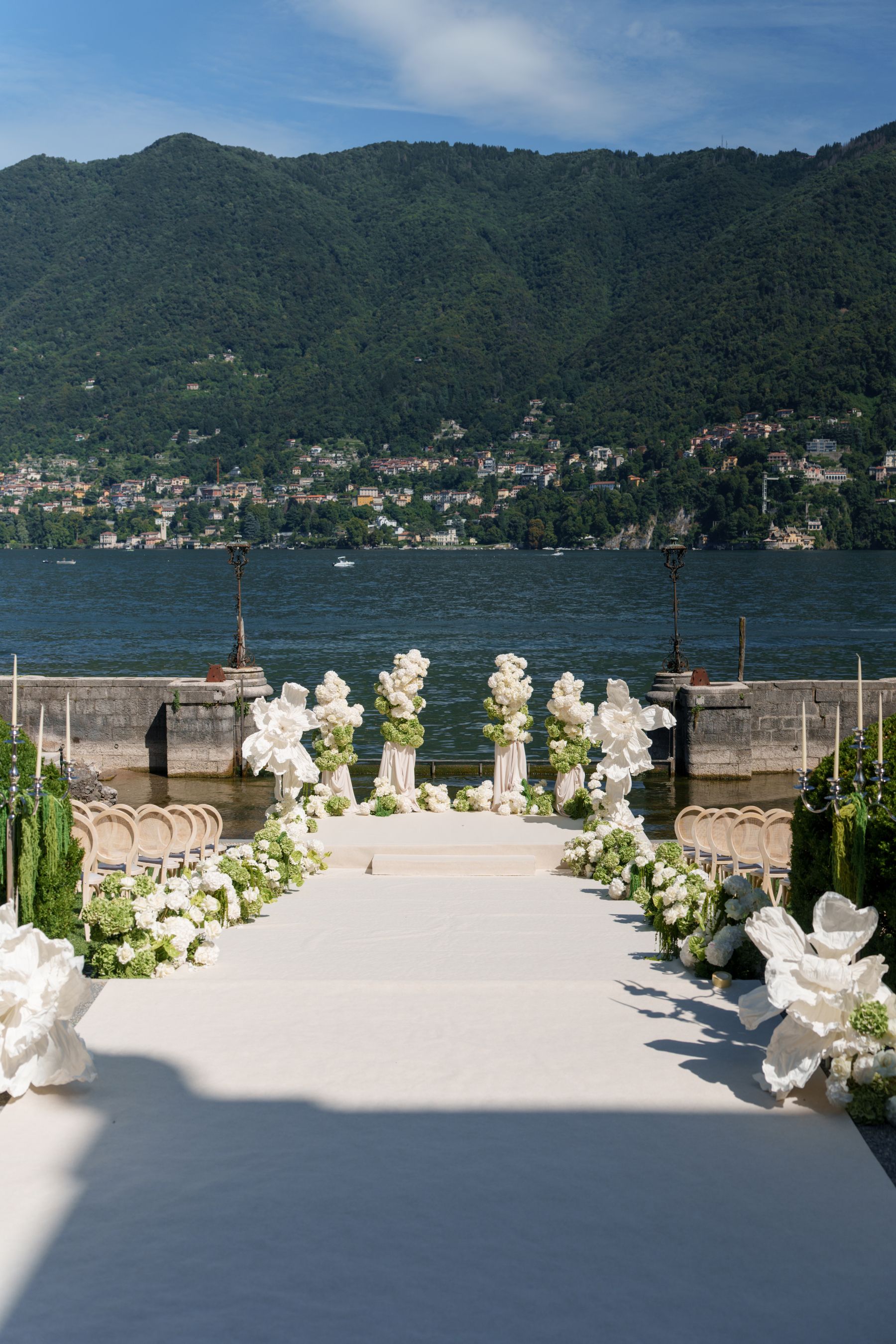 Sana &amp; Julien's Intimate Wedding at Villa Erba: A Minimalist Dream on Lake Como photo