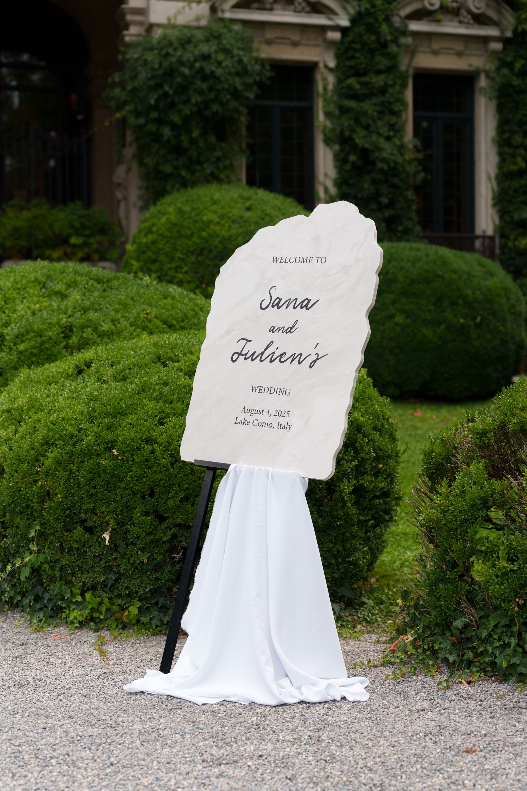 Sana &amp; Julien's Intimate Wedding at Villa Erba: A Minimalist Dream on Lake Como photo