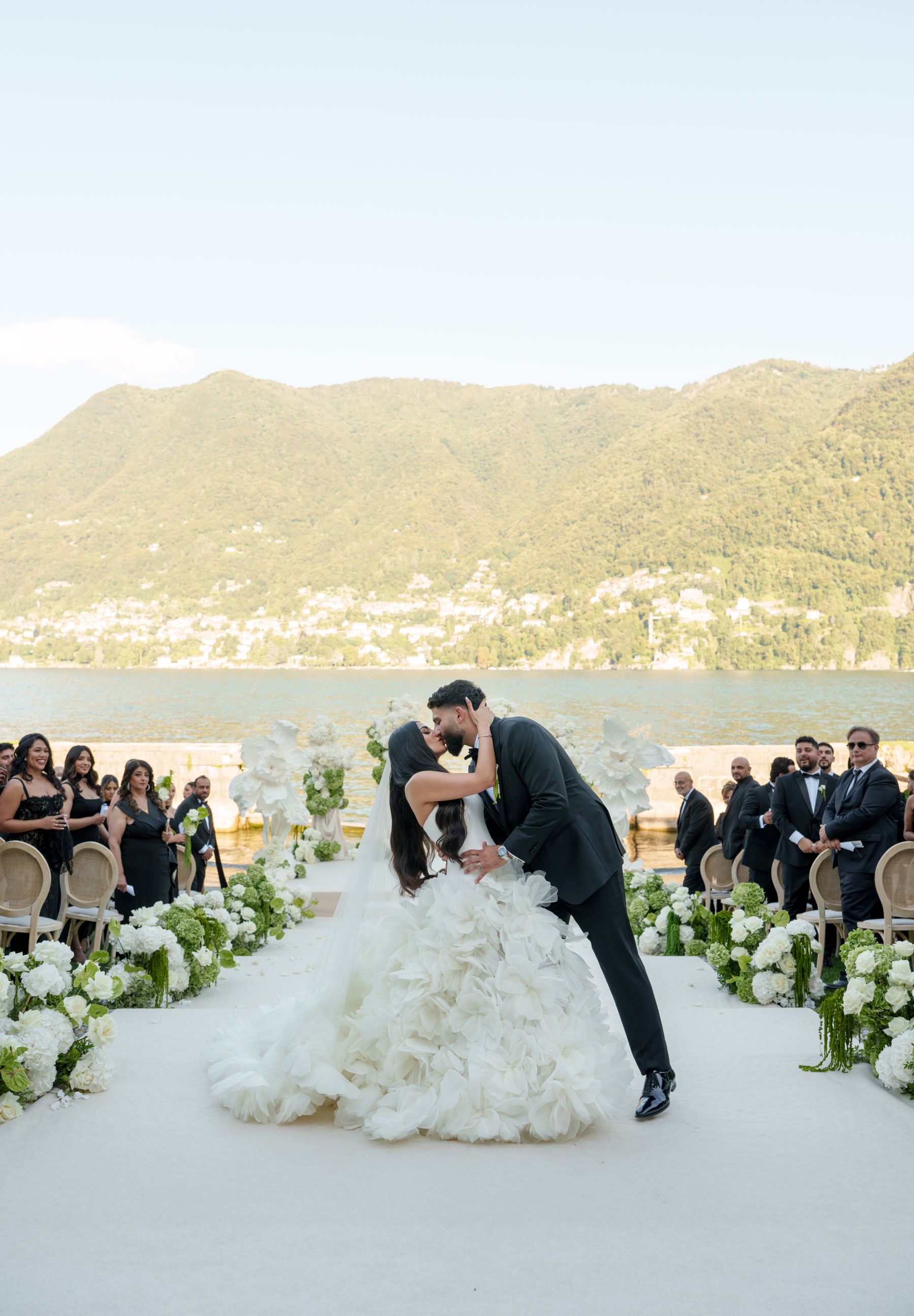 Sana &amp; Julien's Intimate Wedding at Villa Erba: A Minimalist Dream on Lake Como photo