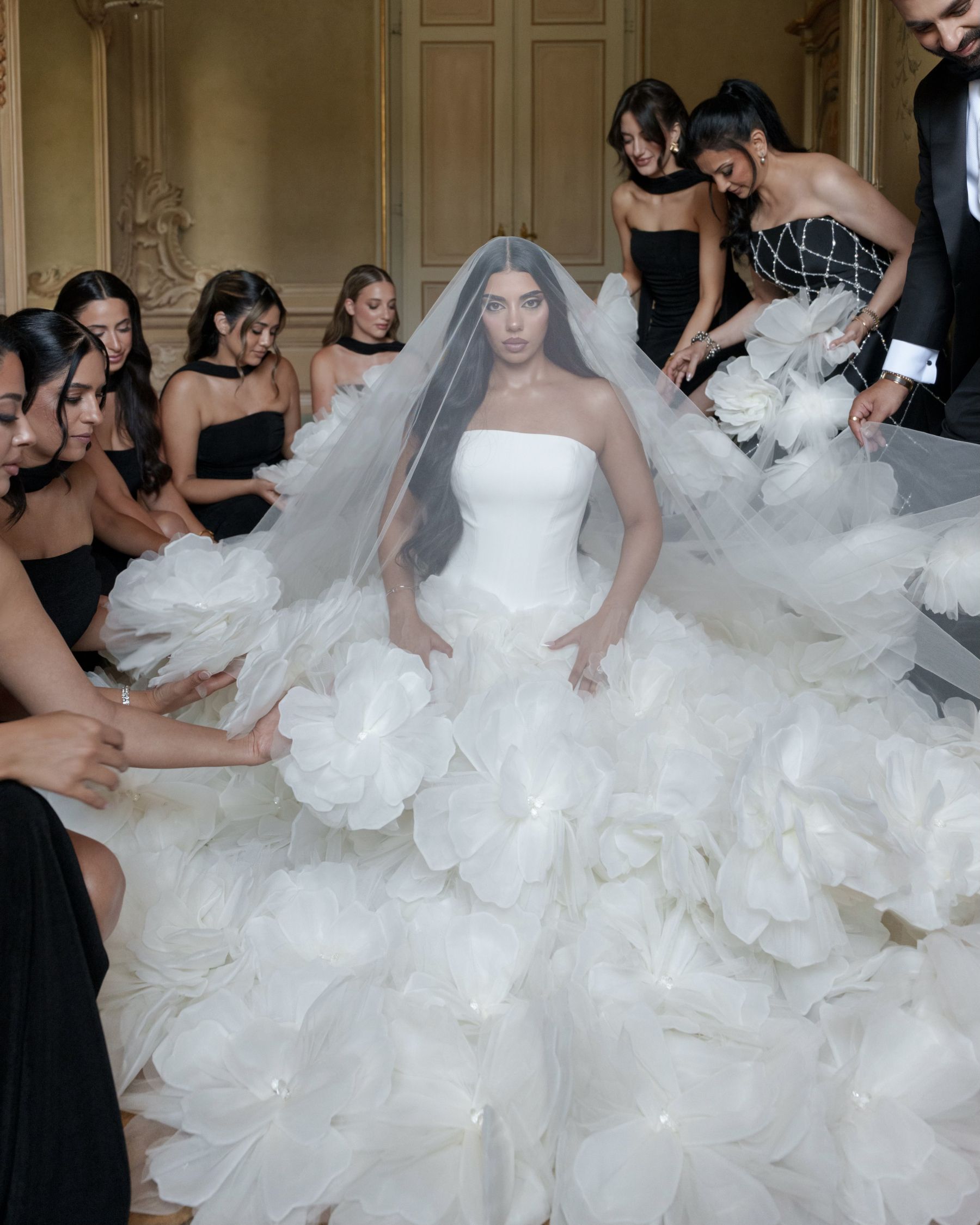 Sana &amp; Julien's Intimate Wedding at Villa Erba: A Minimalist Dream on Lake Como photo