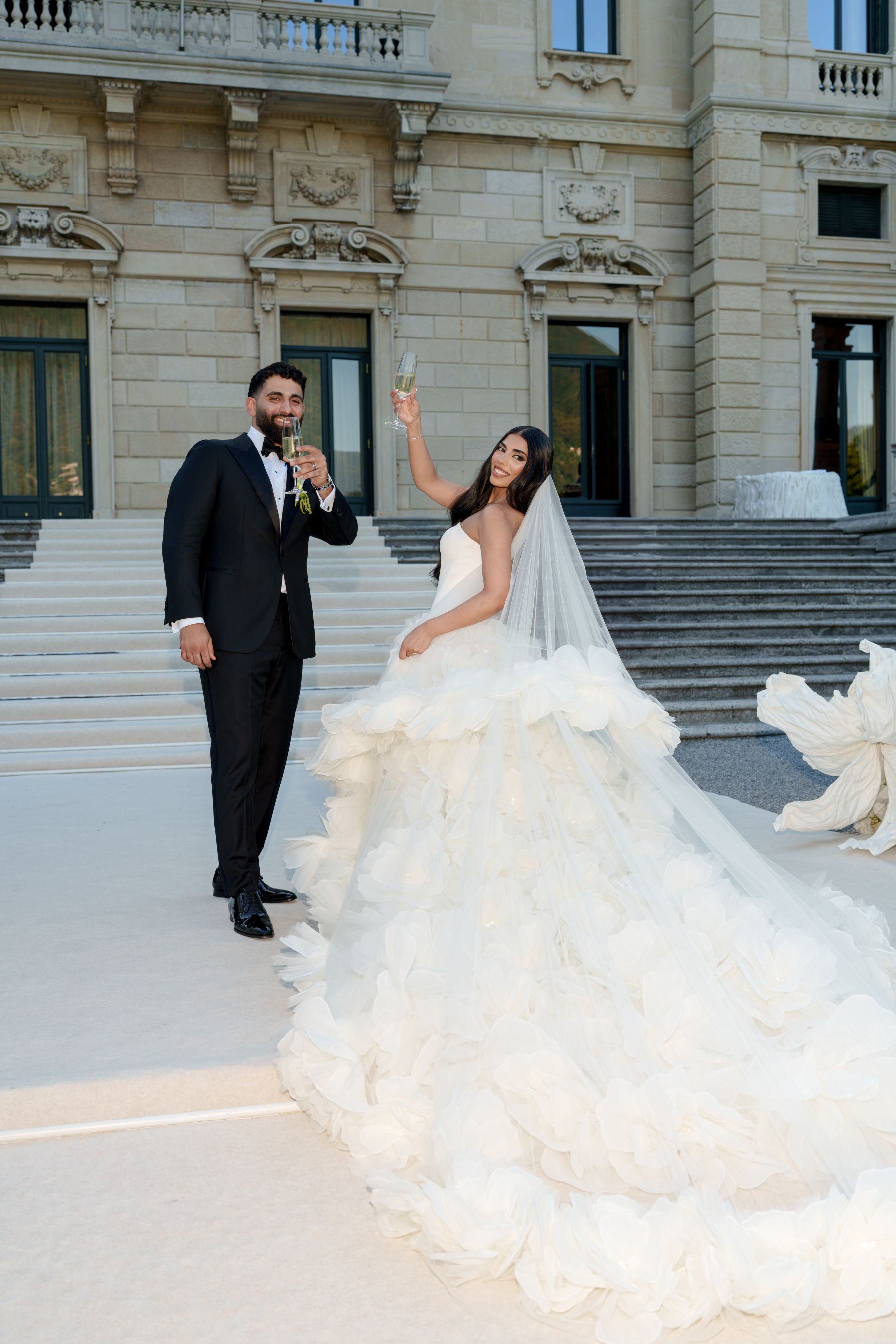 Sana &amp; Julien's Intimate Wedding at Villa Erba: A Minimalist Dream on Lake Como photo