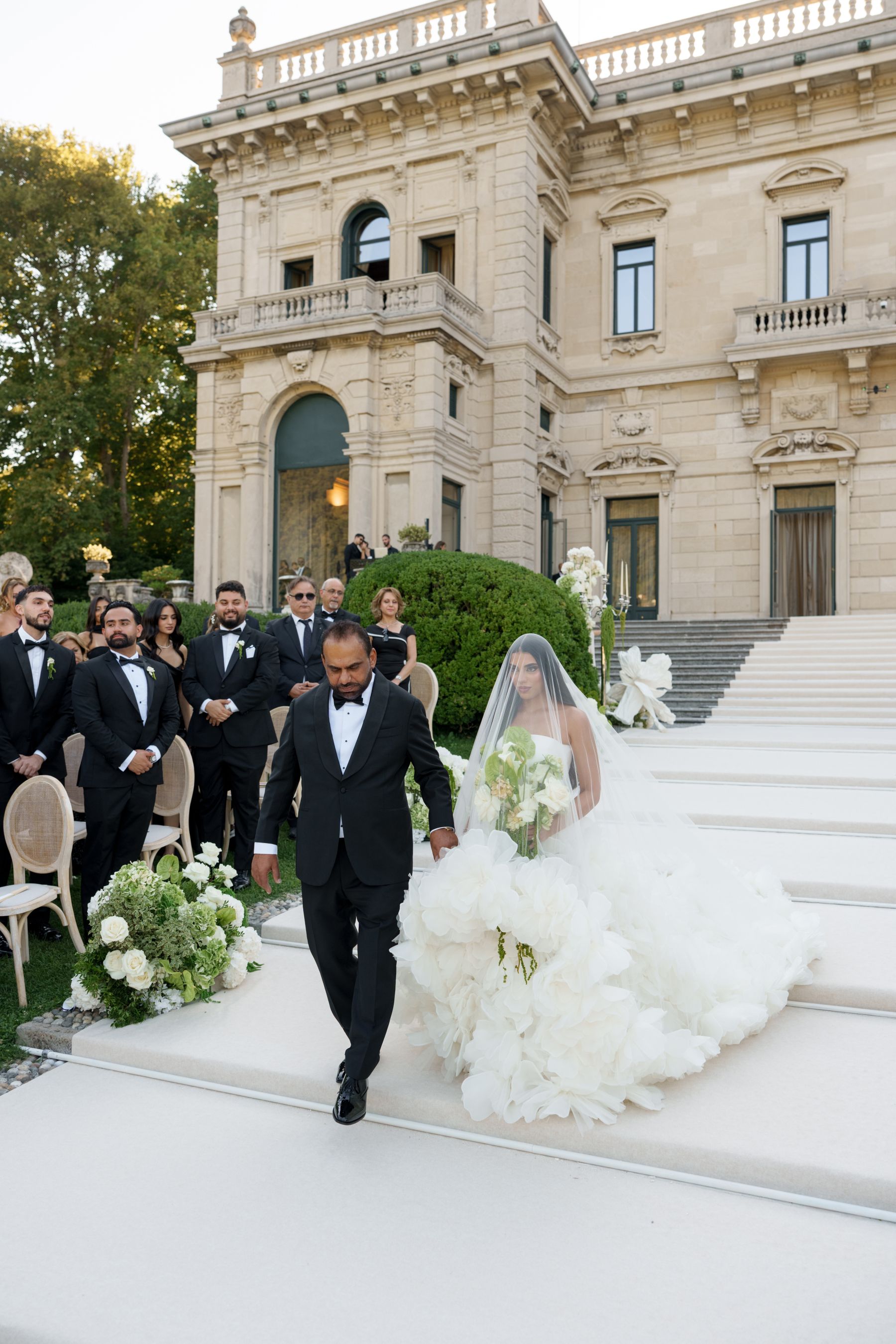Sana &amp; Julien's Intimate Wedding at Villa Erba: A Minimalist Dream on Lake Como photo