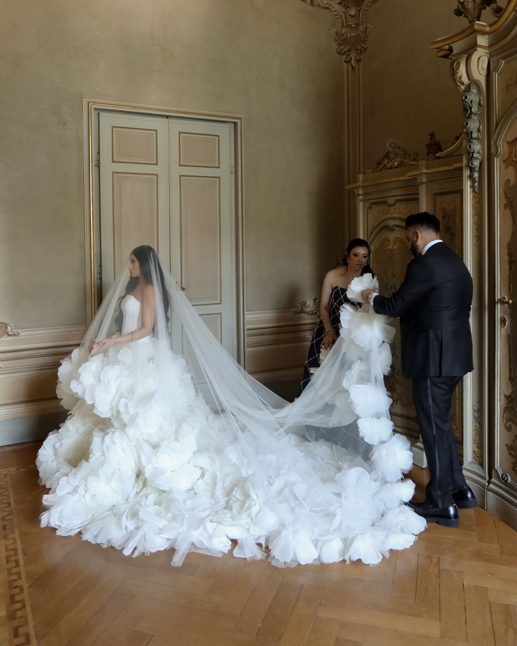 Sana &amp; Julien's Intimate Wedding at Villa Erba: A Minimalist Dream on Lake Como photo