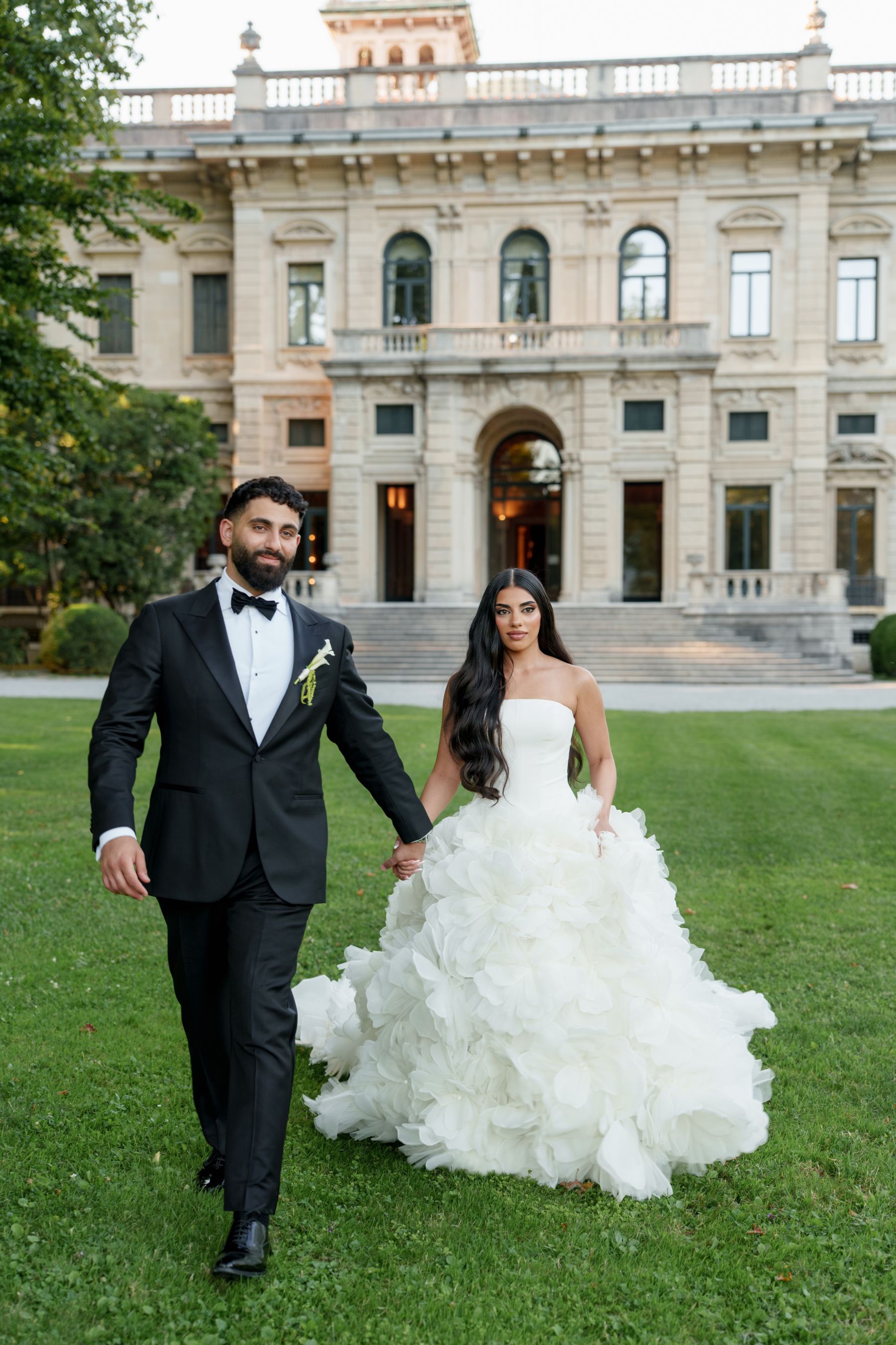 Sana &amp; Julien's Intimate Wedding at Villa Erba: A Minimalist Dream on Lake Como photo