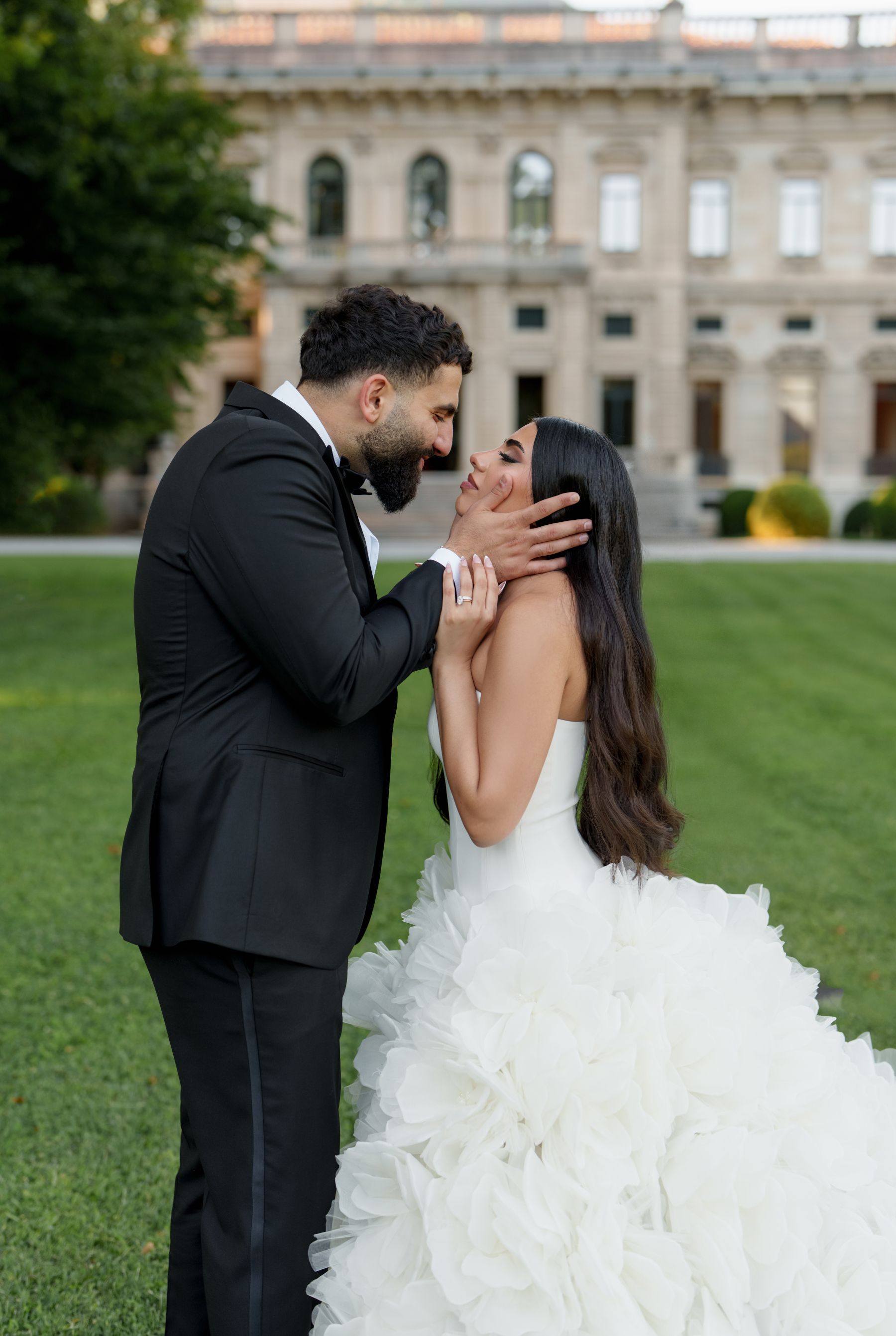Sana &amp; Julien's Intimate Wedding at Villa Erba: A Minimalist Dream on Lake Como photo