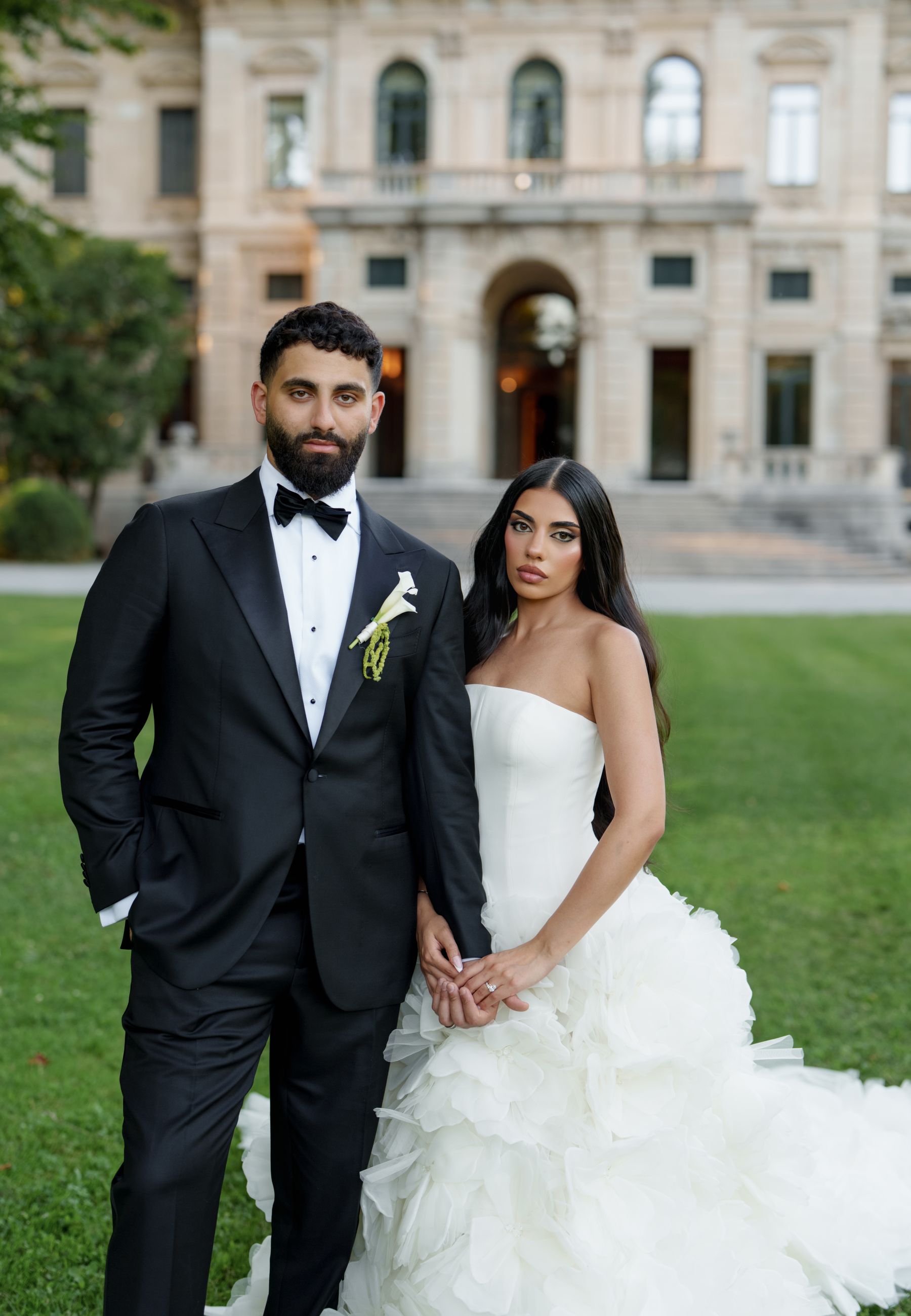 Sana &amp; Julien's Intimate Wedding at Villa Erba: A Minimalist Dream on Lake Como photo