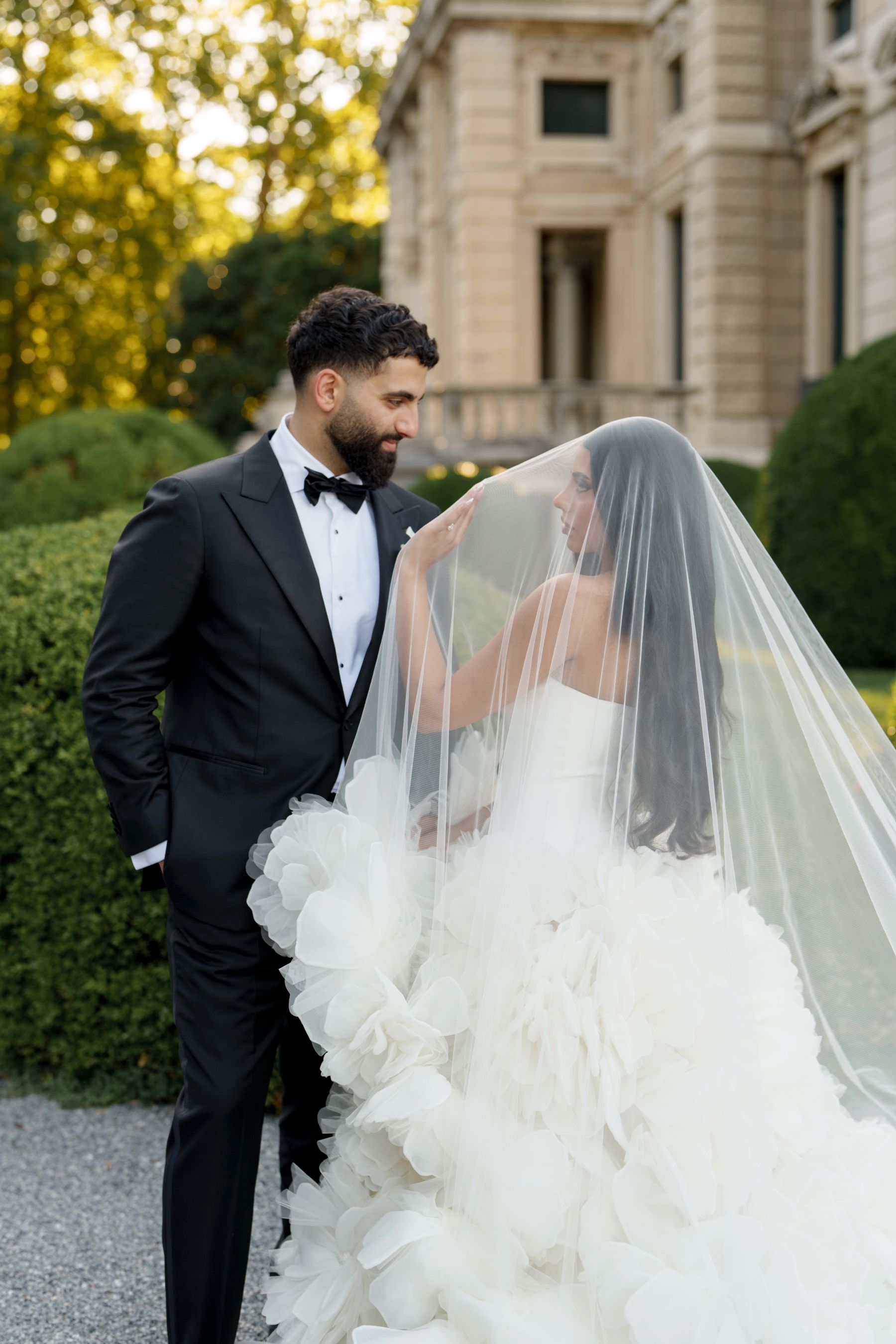Sana &amp; Julien's Intimate Wedding at Villa Erba: A Minimalist Dream on Lake Como photo