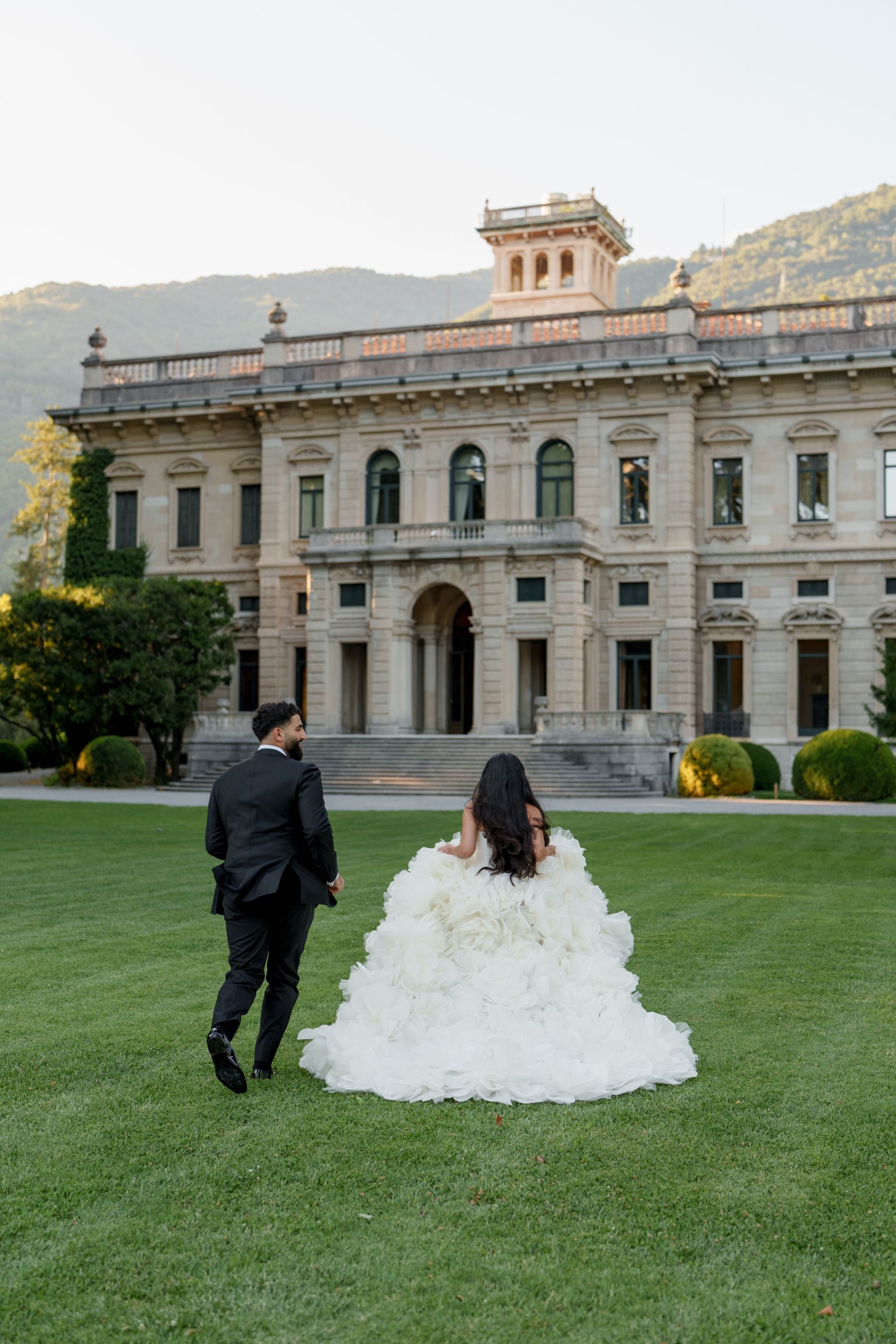 Sana &amp; Julien's Intimate Wedding at Villa Erba: A Minimalist Dream on Lake Como photo