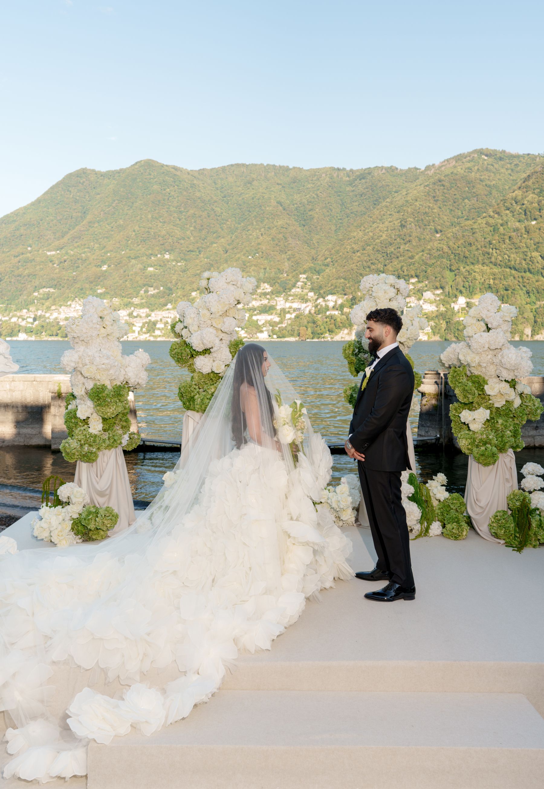 Sana &amp; Julien's Intimate Wedding at Villa Erba: A Minimalist Dream on Lake Como photo