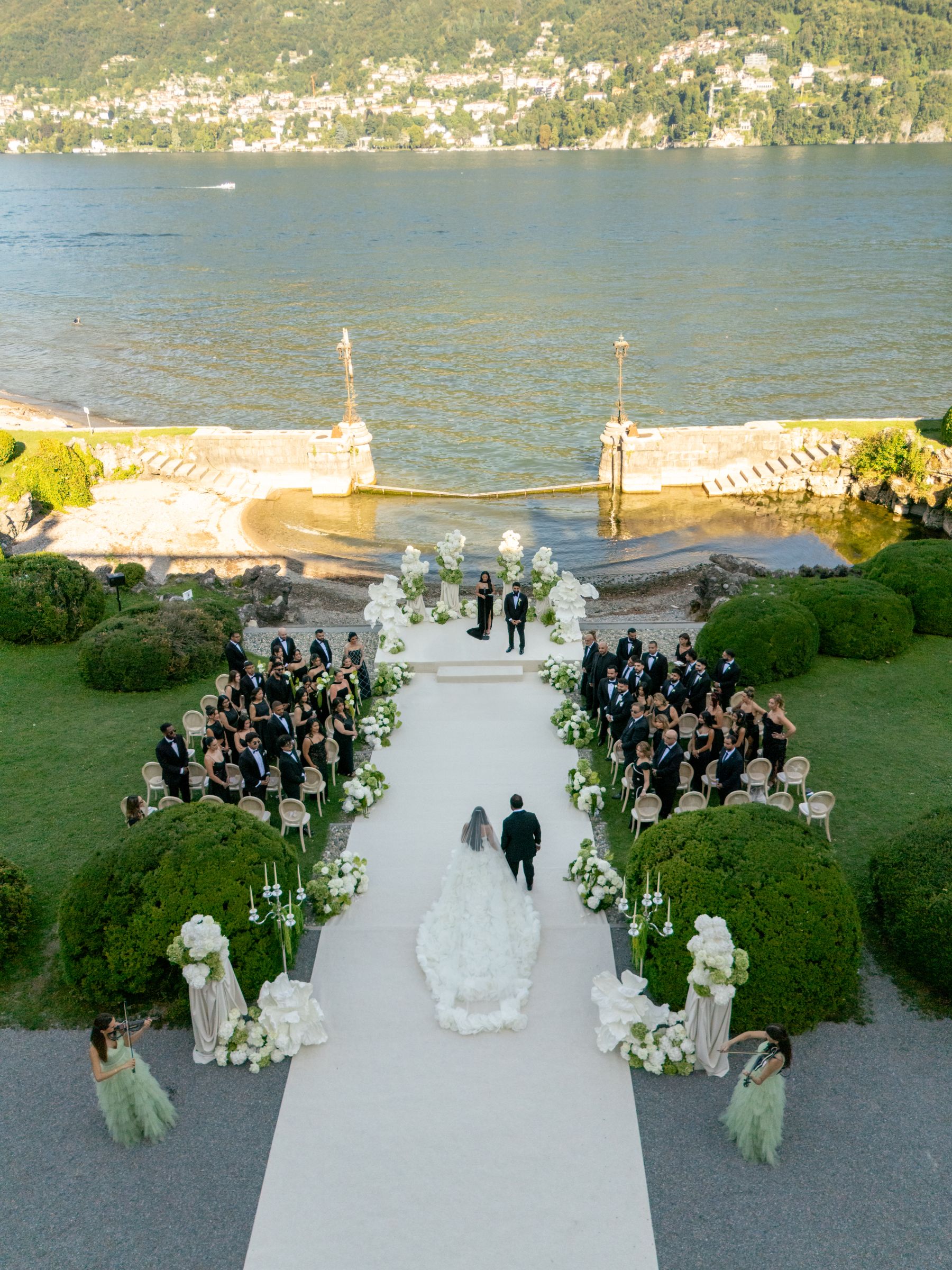 Sana &amp; Julien's Intimate Wedding at Villa Erba: A Minimalist Dream on Lake Como photo