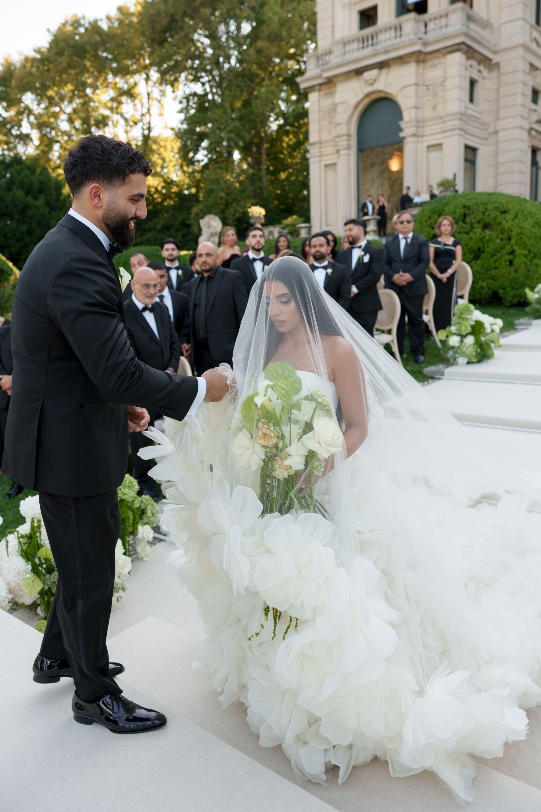 Sana &amp; Julien's Intimate Wedding at Villa Erba: A Minimalist Dream on Lake Como photo