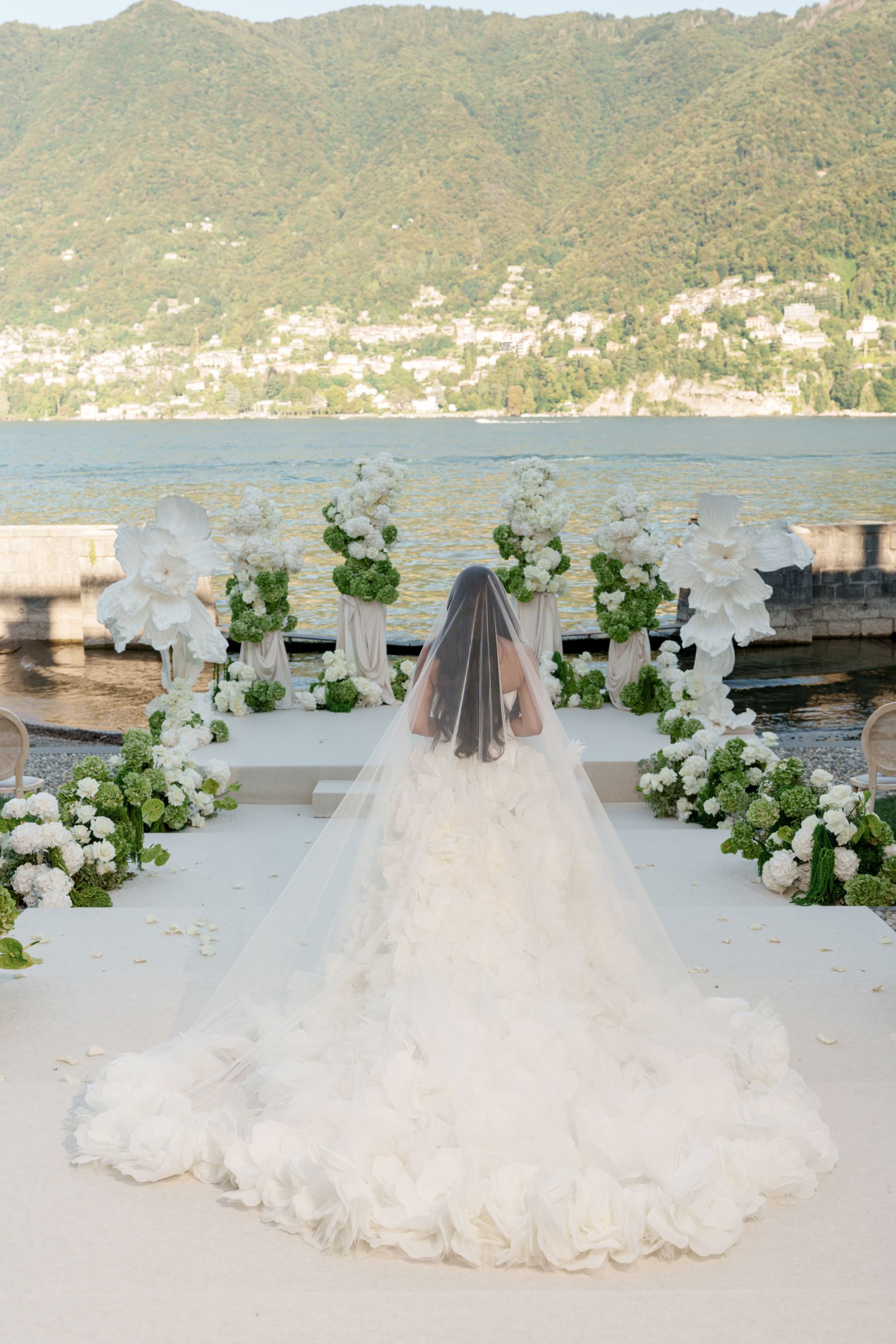 Sana &amp; Julien's Intimate Wedding at Villa Erba: A Minimalist Dream on Lake Como photo