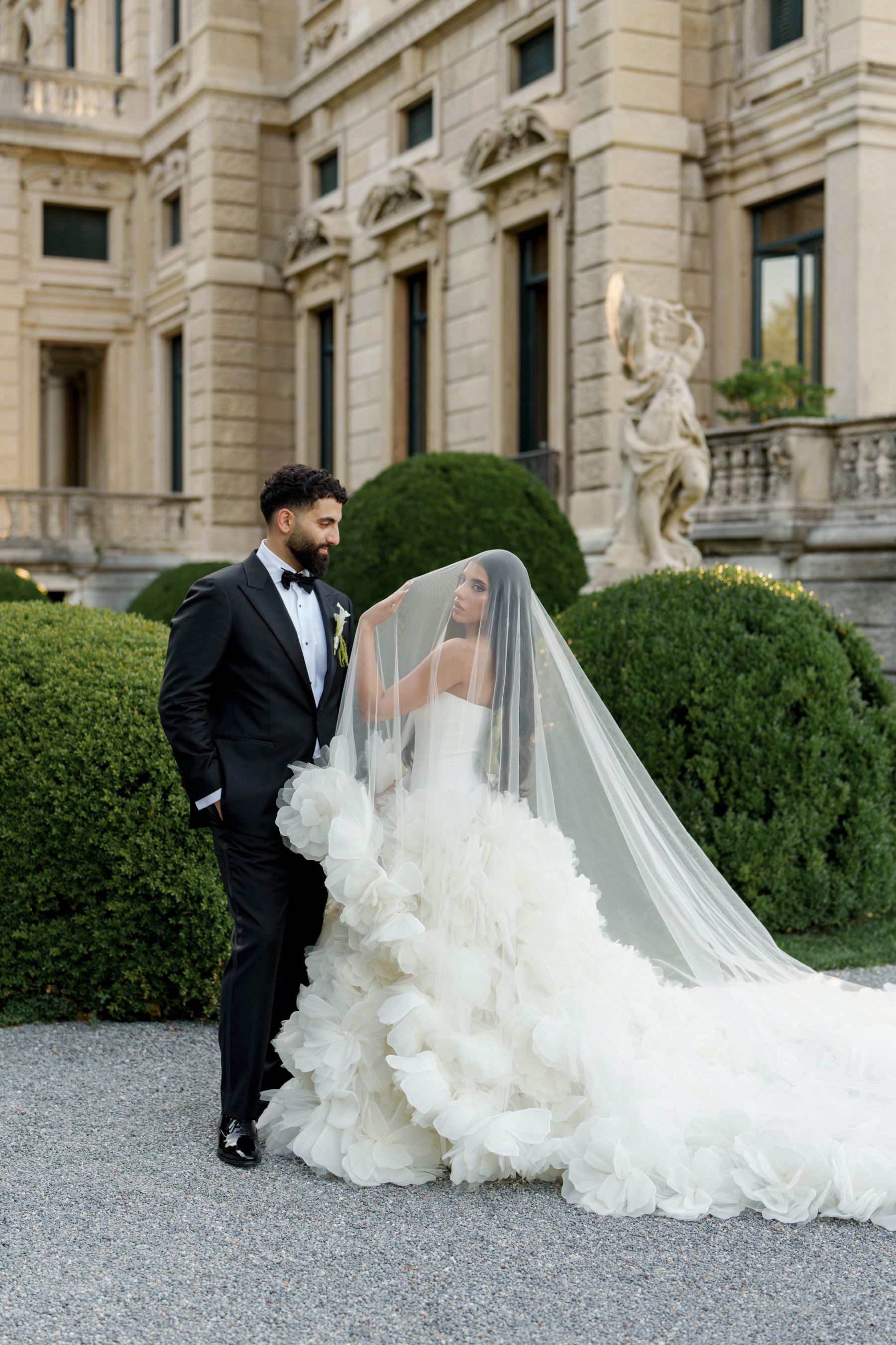 Sana &amp; Julien's Intimate Wedding at Villa Erba: A Minimalist Dream on Lake Como photo