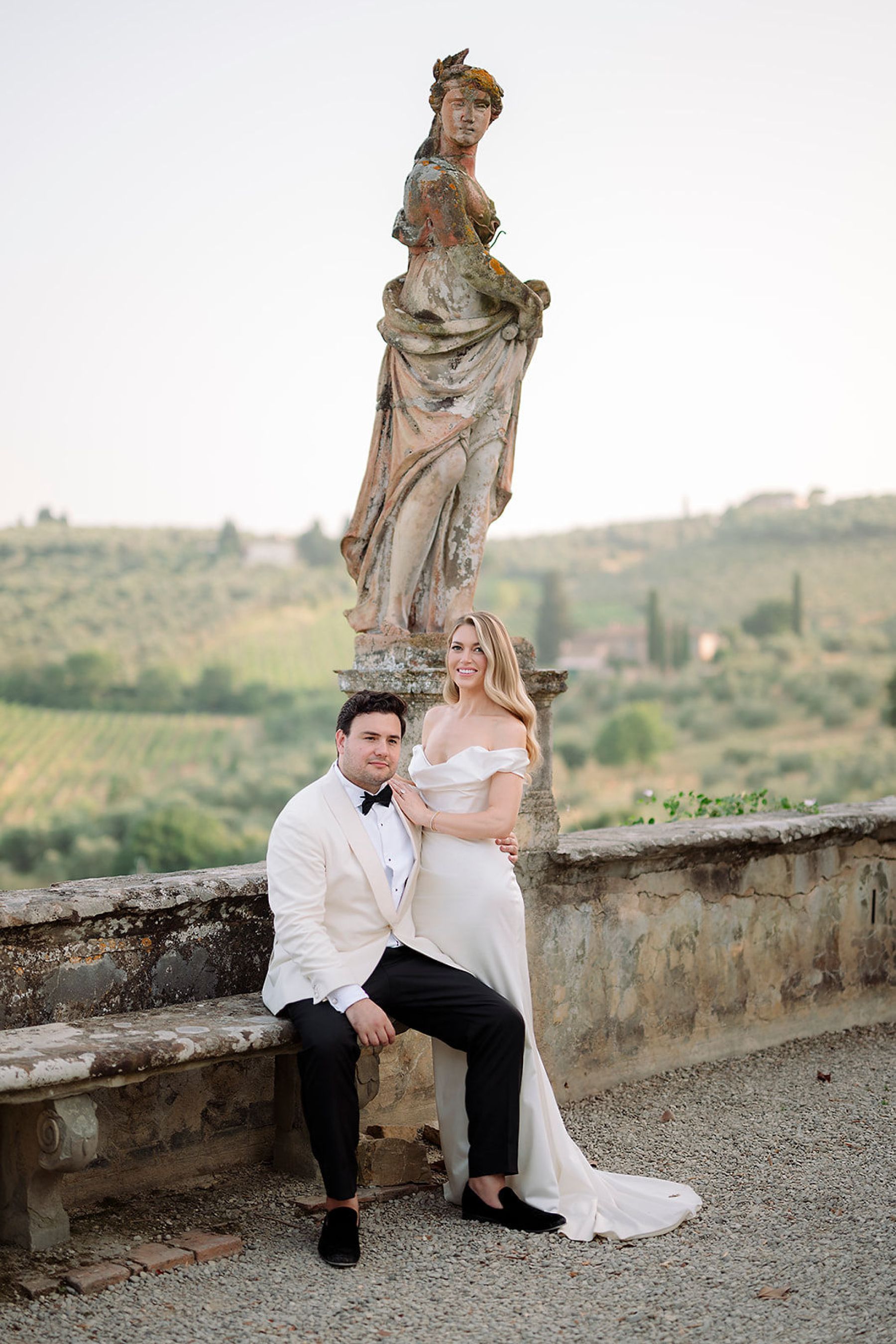 A Timeless Italian Romance: Haley &amp; Sean's Wedding at Villa Corsini a Mezzomonte photo