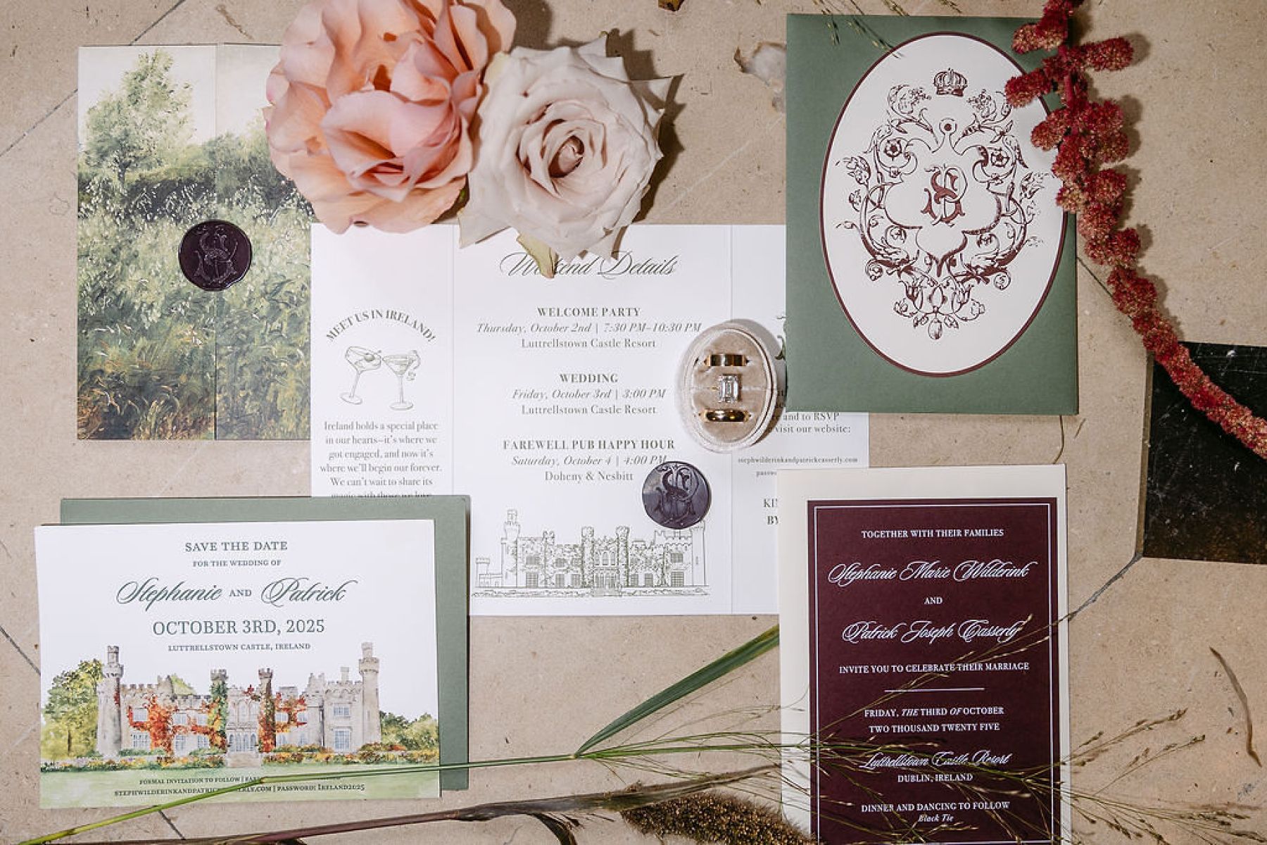 A Year of Planning, A Weekend of Magic: Stephanie &amp; Patrick's Wedding at Luttrellstown Castle photo