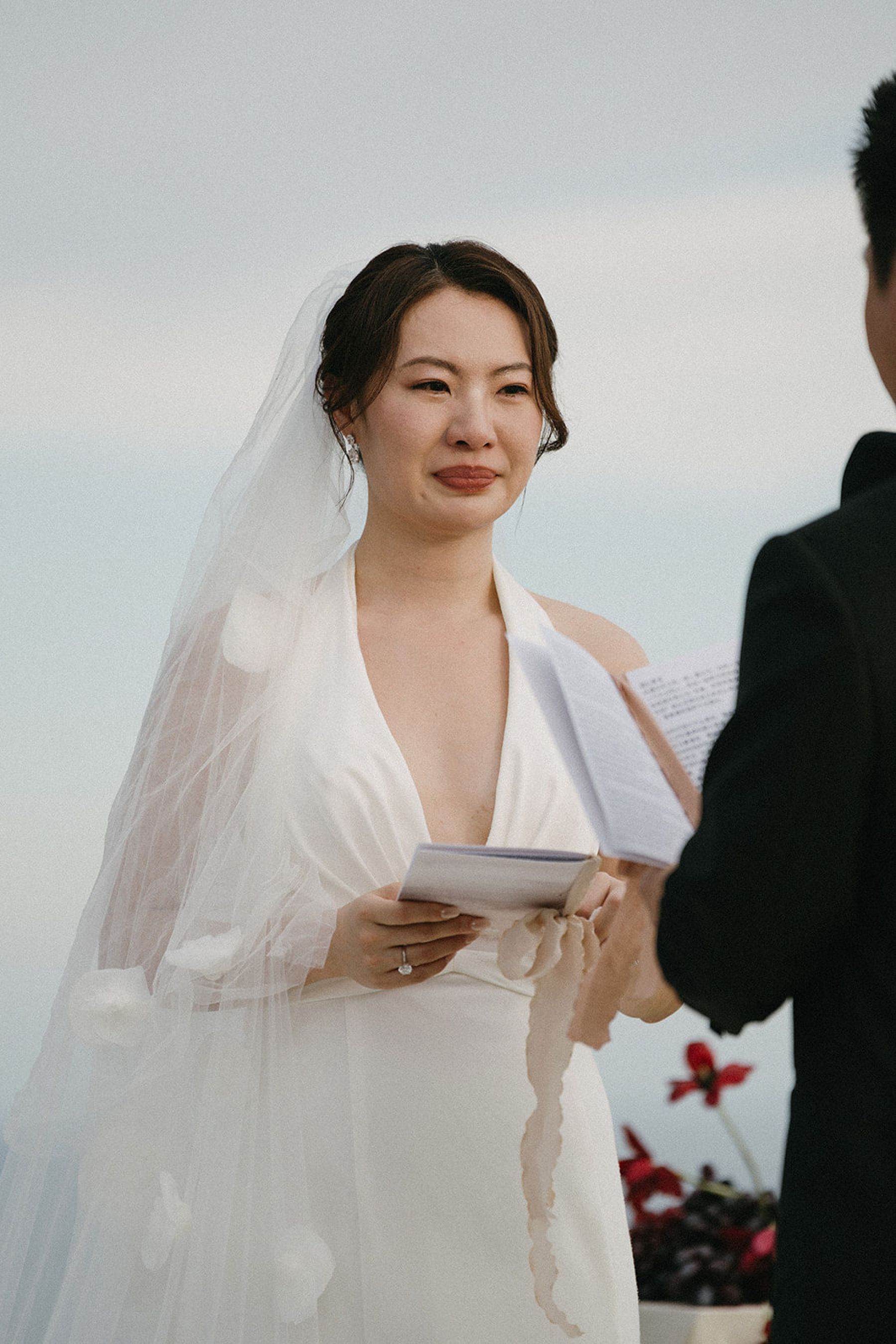 Calla Lilies &amp; Clifftop Vows: Erin &amp; Di's Romantic Wedding at Sri Panwa  photo