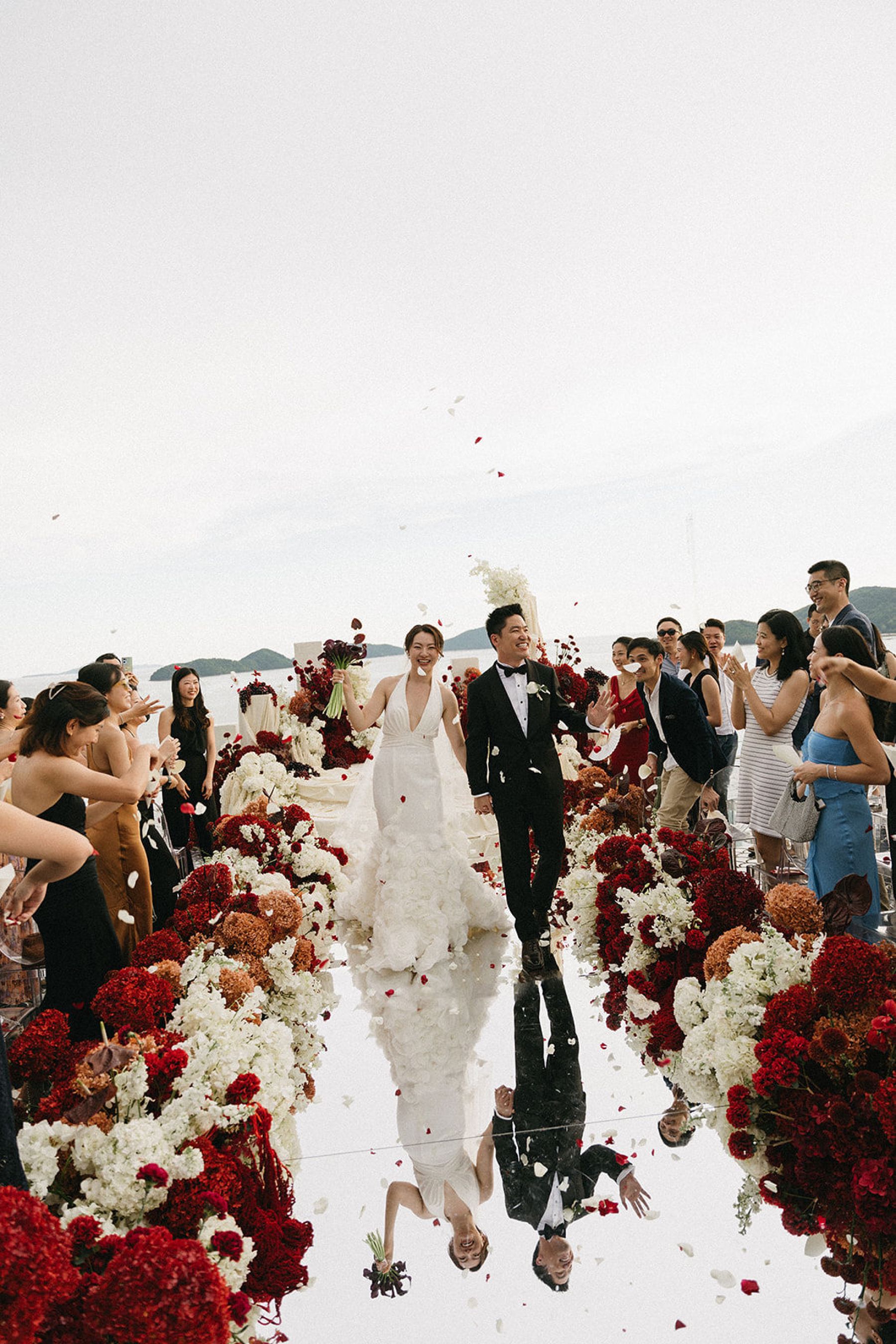 Calla Lilies &amp; Clifftop Vows: Erin &amp; Di's Romantic Wedding at Sri Panwa  photo