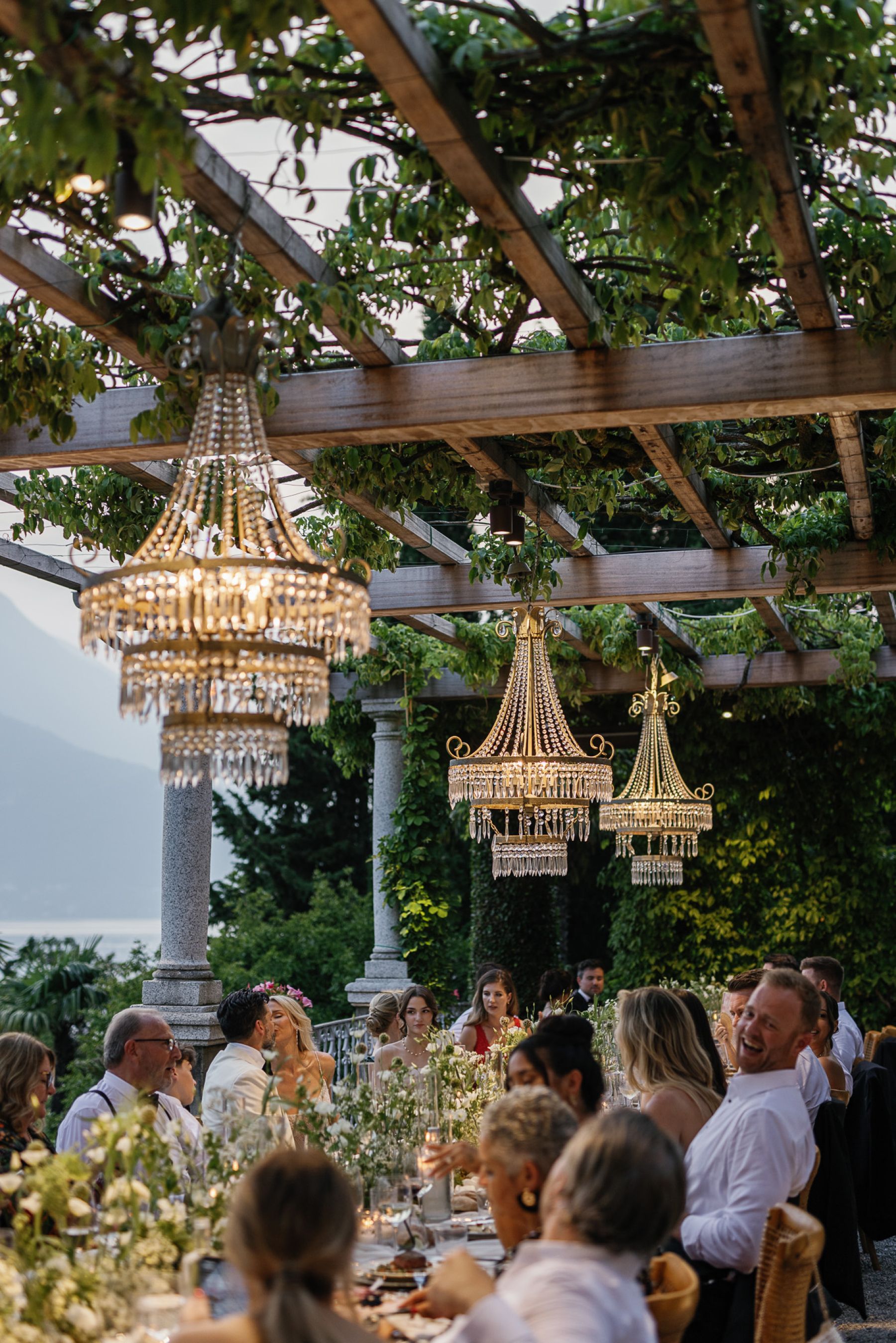 Christa and Chris's Sunset-Inspired Lake Como Wedding at Villa Cipressi photo