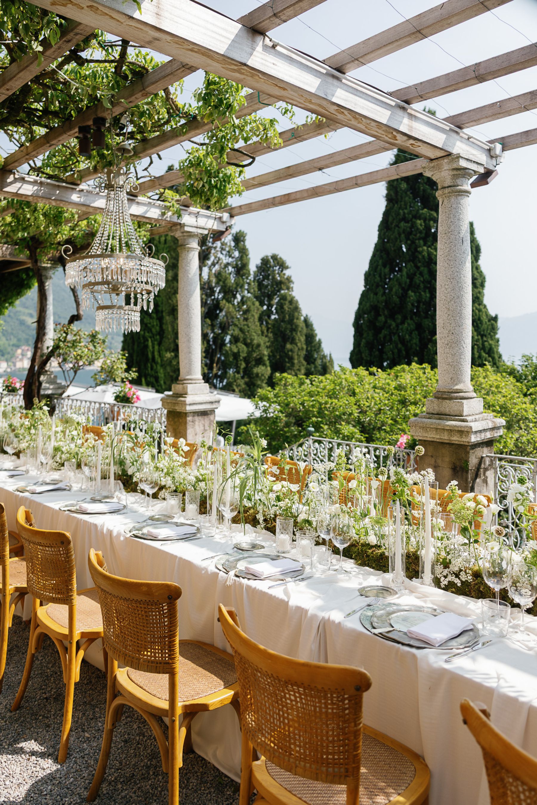 Christa and Chris's Sunset-Inspired Lake Como Wedding at Villa Cipressi photo