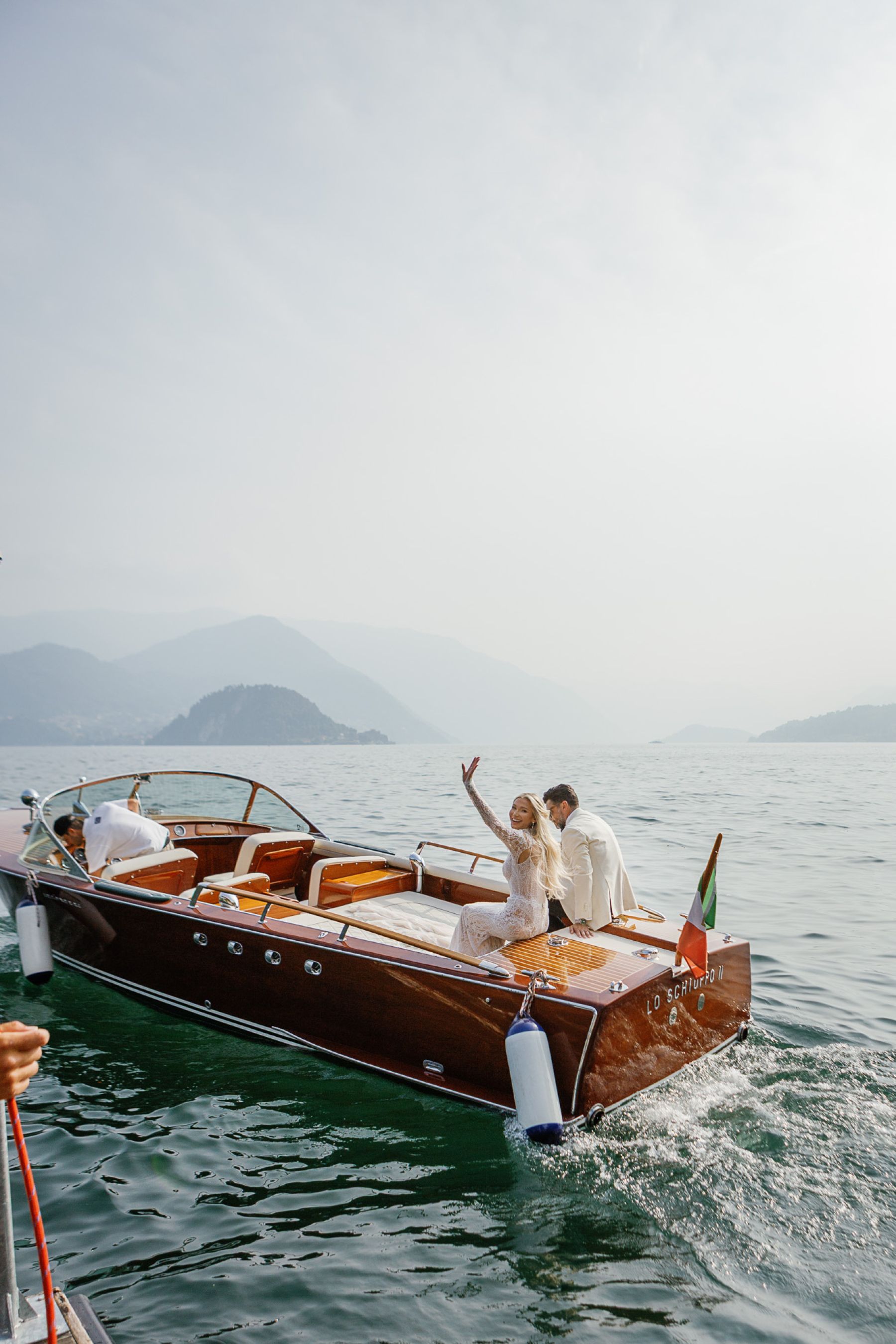 Christa and Chris's Sunset-Inspired Lake Como Wedding at Villa Cipressi photo