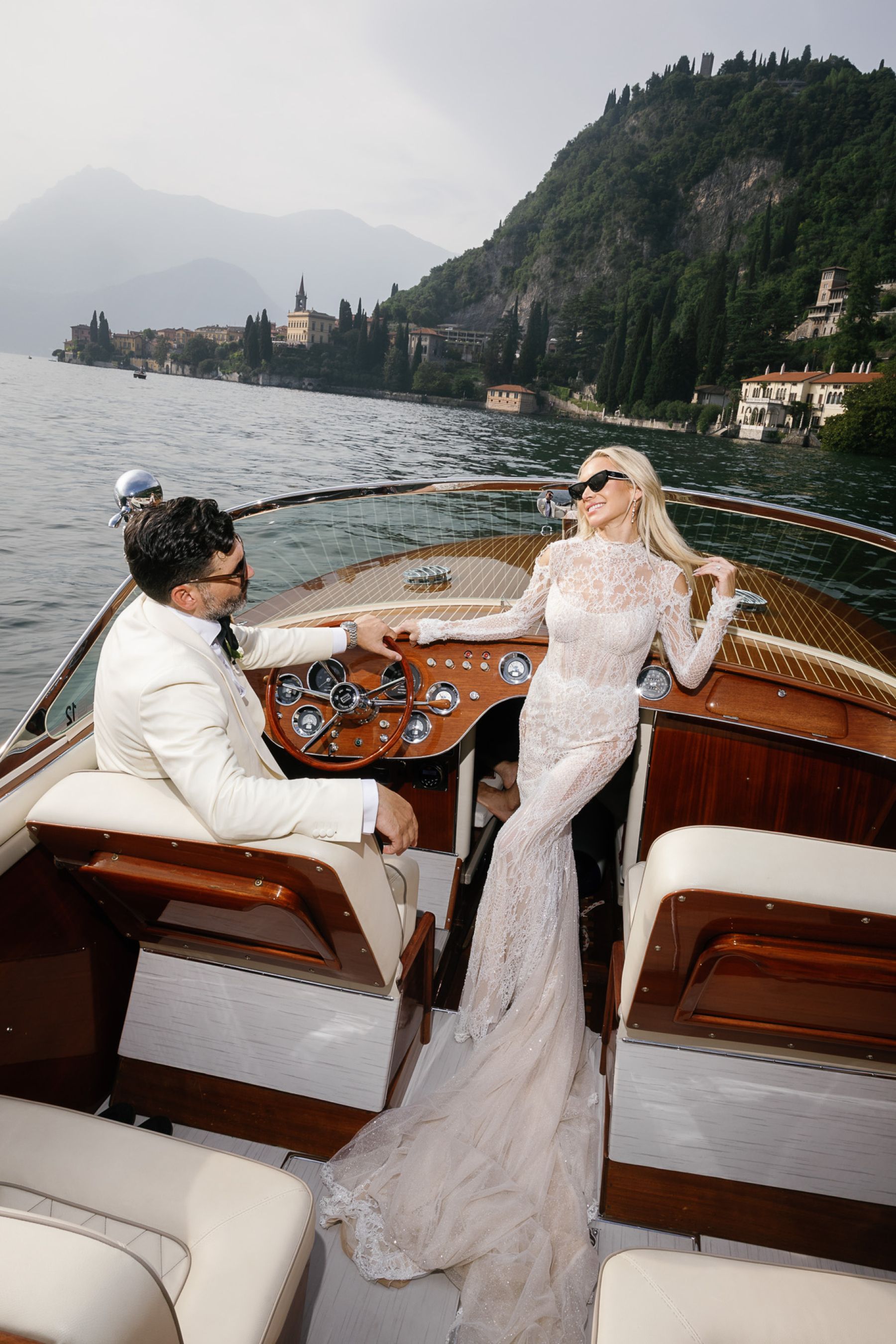 Christa and Chris's Sunset-Inspired Lake Como Wedding at Villa Cipressi photo