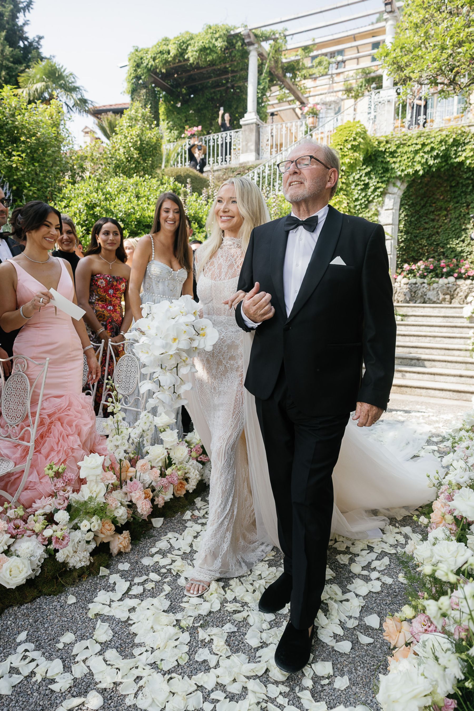 Christa and Chris's Sunset-Inspired Lake Como Wedding at Villa Cipressi photo
