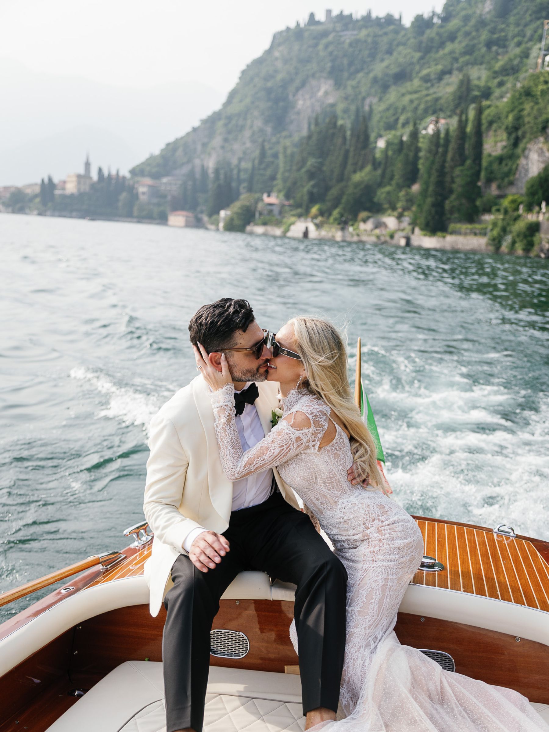 Christa and Chris's Sunset-Inspired Lake Como Wedding at Villa Cipressi photo