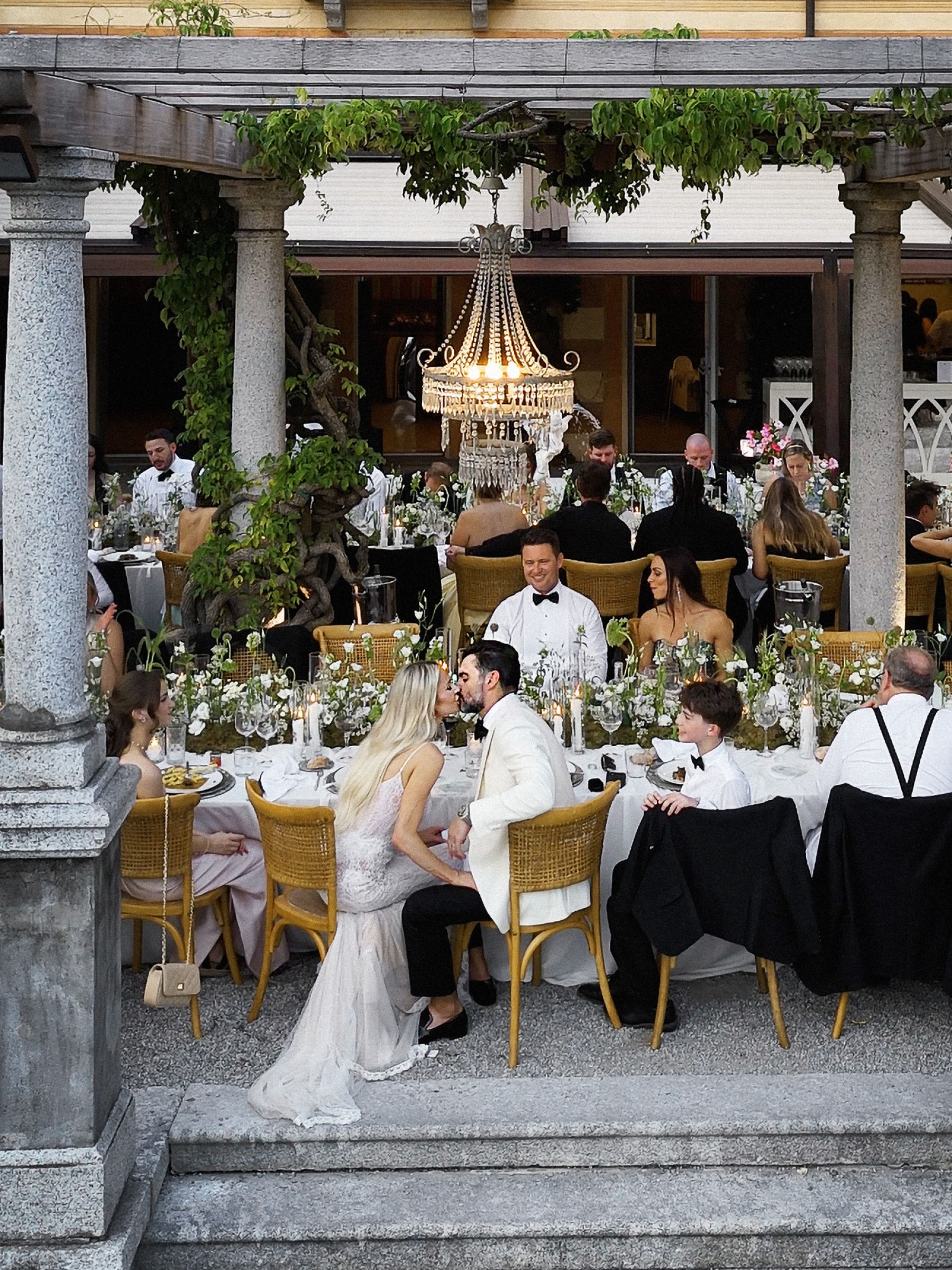 Christa and Chris's Sunset-Inspired Lake Como Wedding at Villa Cipressi photo