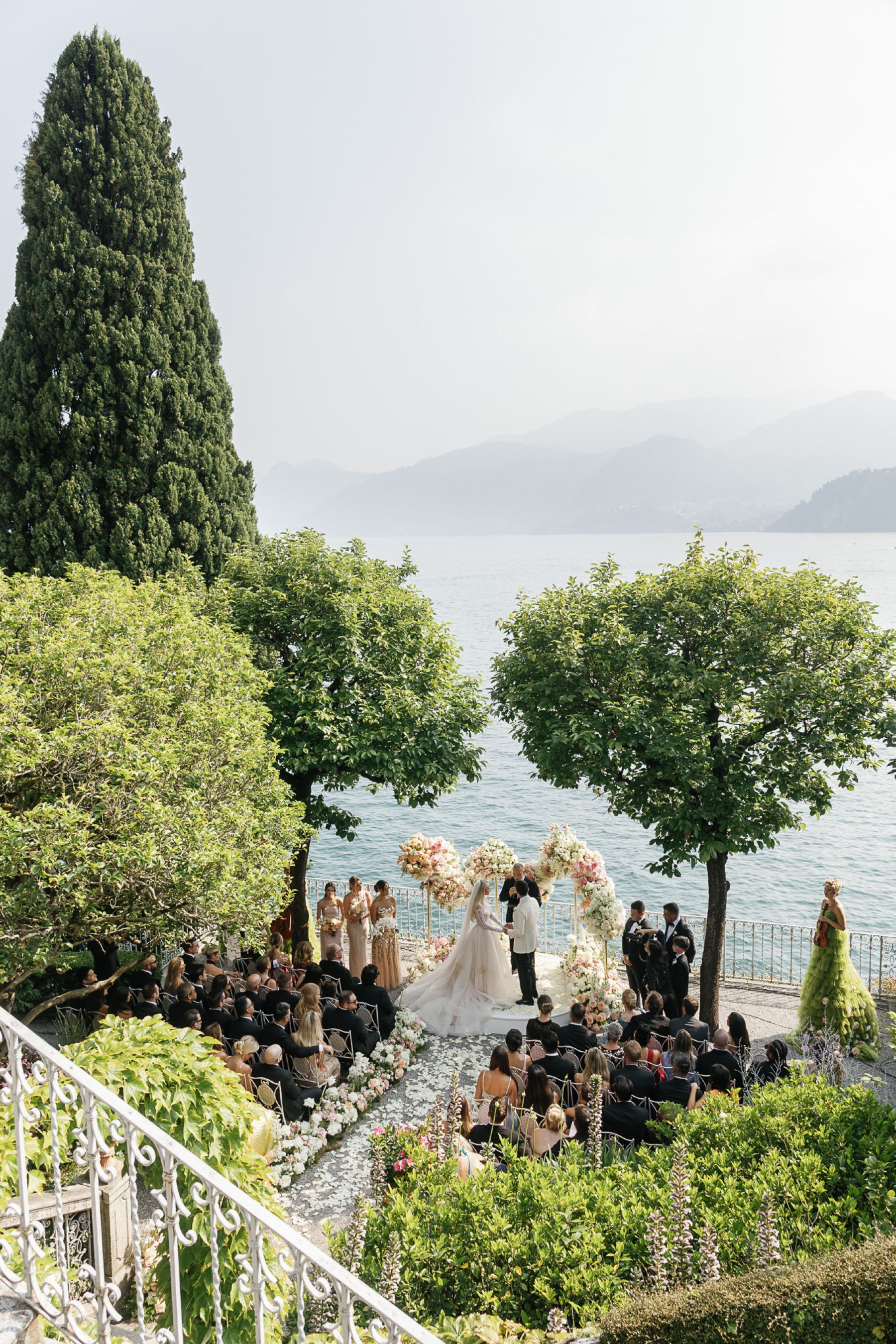 Christa and Chris's Sunset-Inspired Lake Como Wedding at Villa Cipressi photo