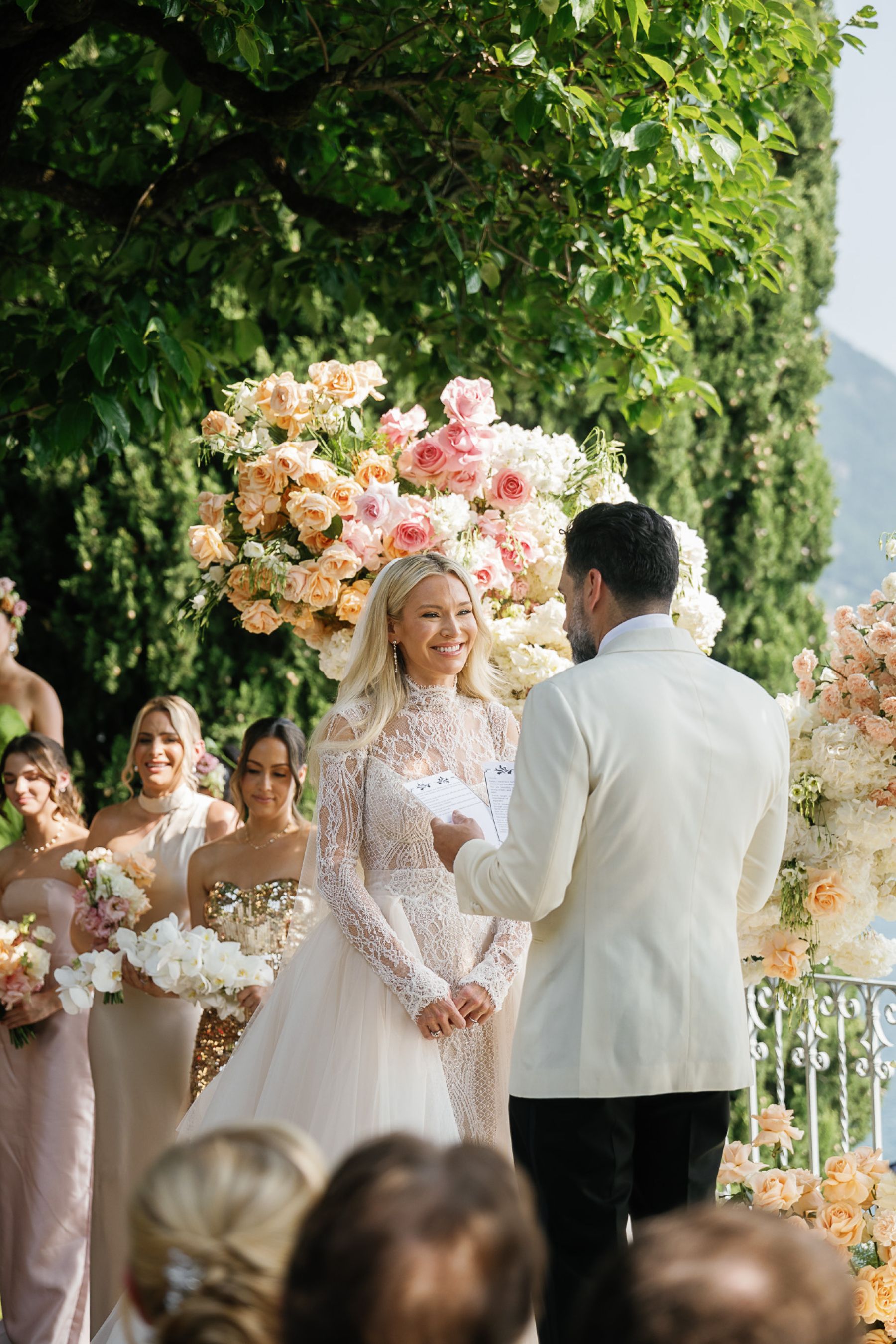 Christa and Chris's Sunset-Inspired Lake Como Wedding at Villa Cipressi photo