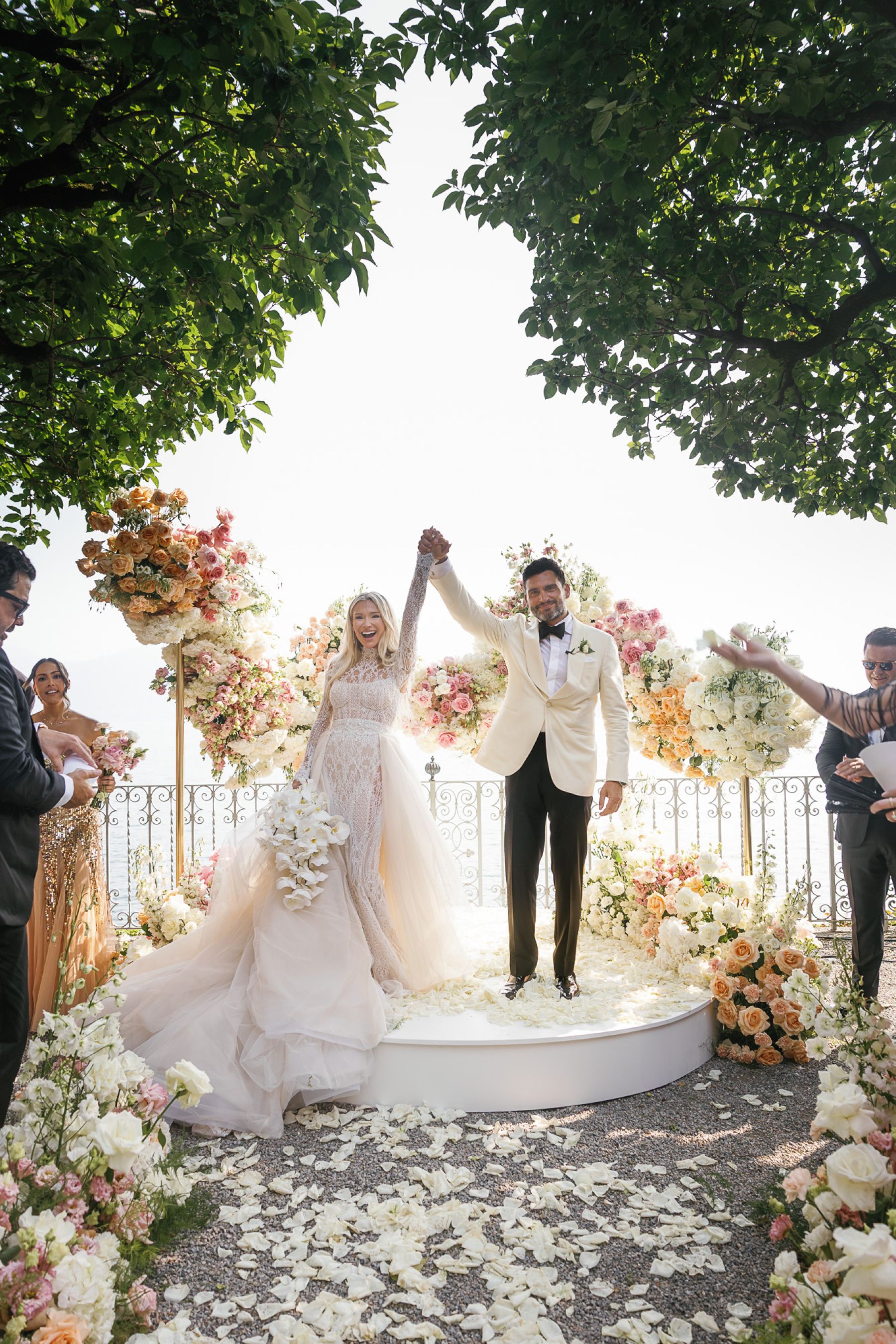 Christa and Chris's Sunset-Inspired Lake Como Wedding at Villa Cipressi photo