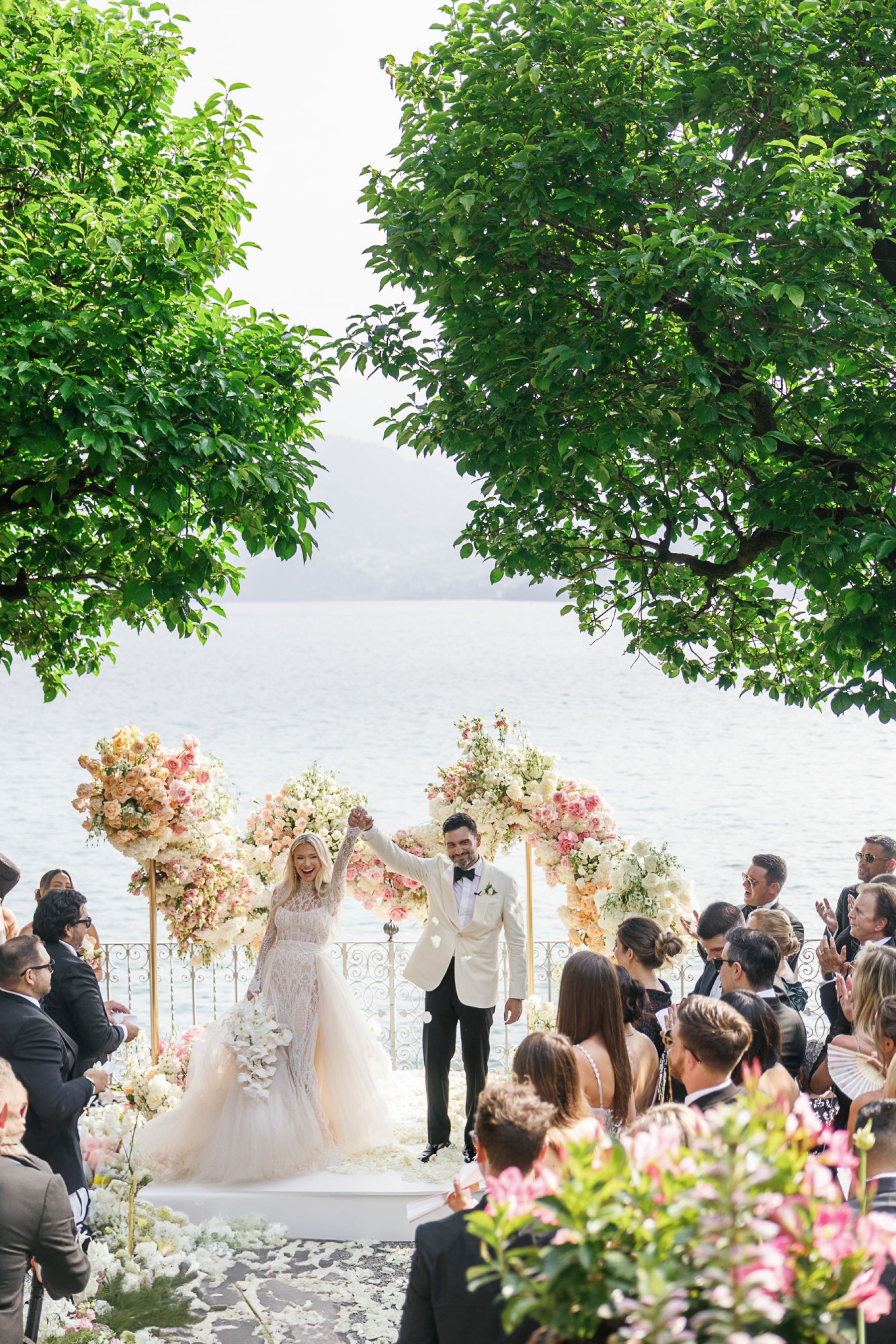 Christa and Chris's Sunset-Inspired Lake Como Wedding at Villa Cipressi photo