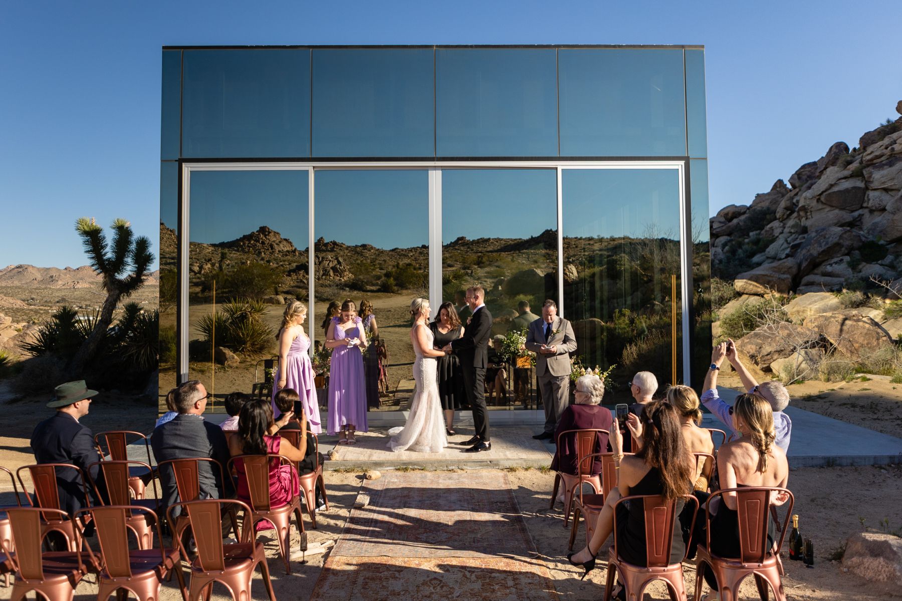 From Lockdown Love to Desert Vows: Catherine &amp; David's Wedding at The Colony Palms Hotel  photo
