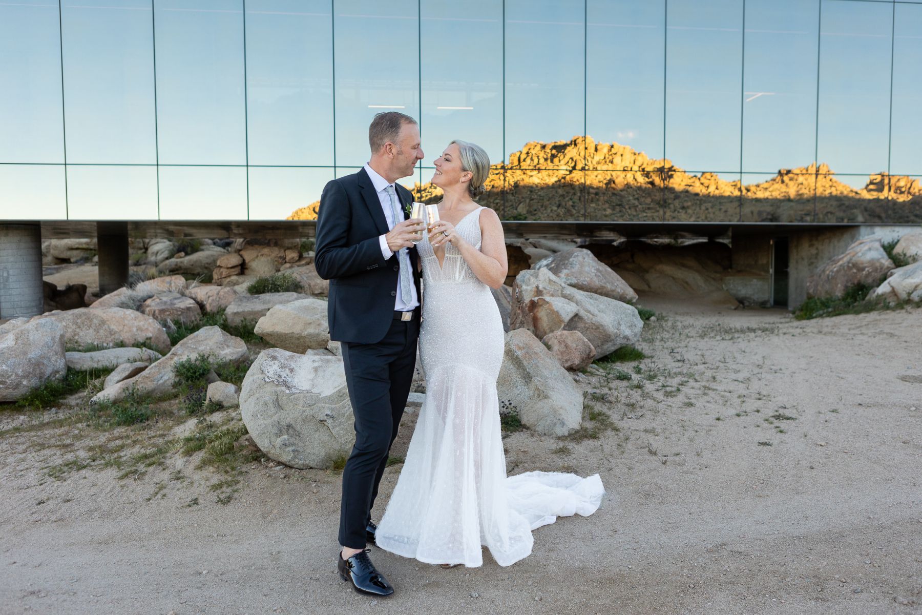 From Lockdown Love to Desert Vows: Catherine &amp; David's Wedding at The Colony Palms Hotel  photo