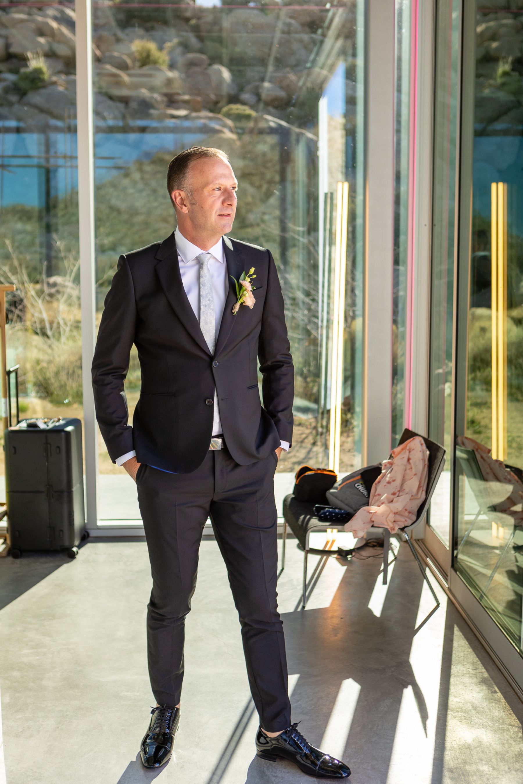 From Lockdown Love to Desert Vows: Catherine &amp; David's Wedding at The Colony Palms Hotel  photo