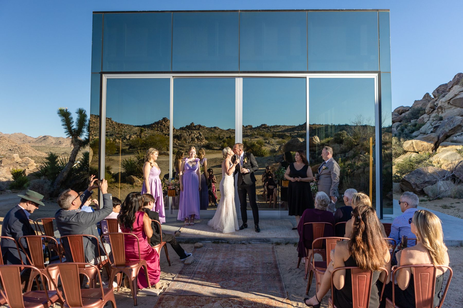 From Lockdown Love to Desert Vows: Catherine &amp; David's Wedding at The Colony Palms Hotel  photo
