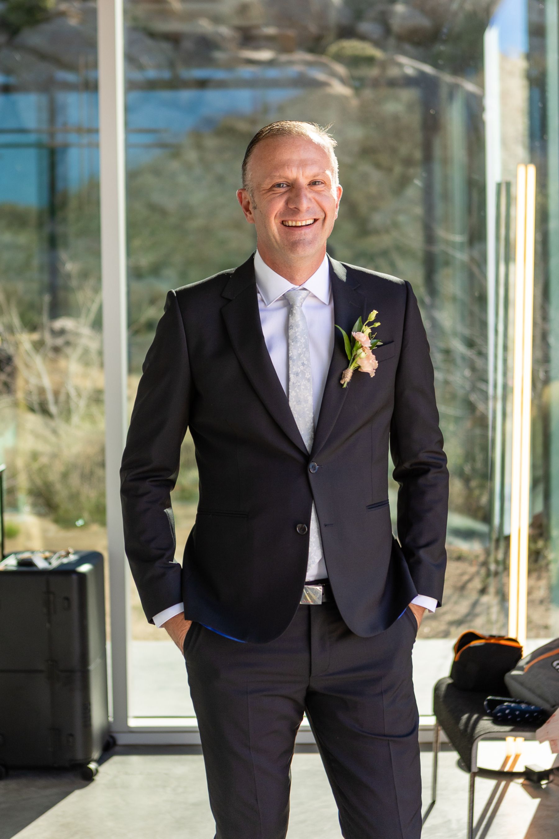 From Lockdown Love to Desert Vows: Catherine &amp; David's Wedding at The Colony Palms Hotel  photo