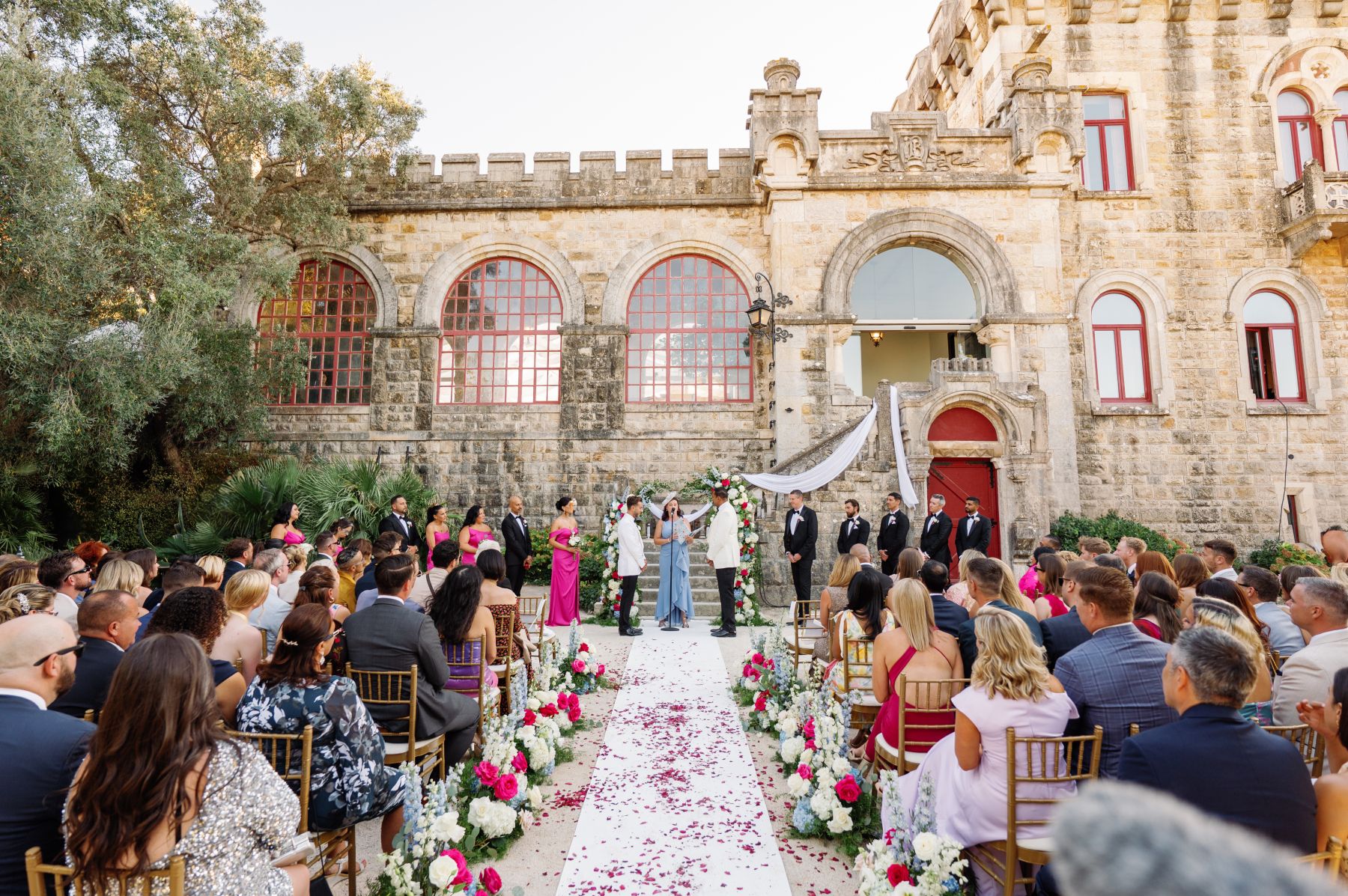 Frankie &amp; Sammy's Seaside Castle Wedding at Forte Da Cruz photo