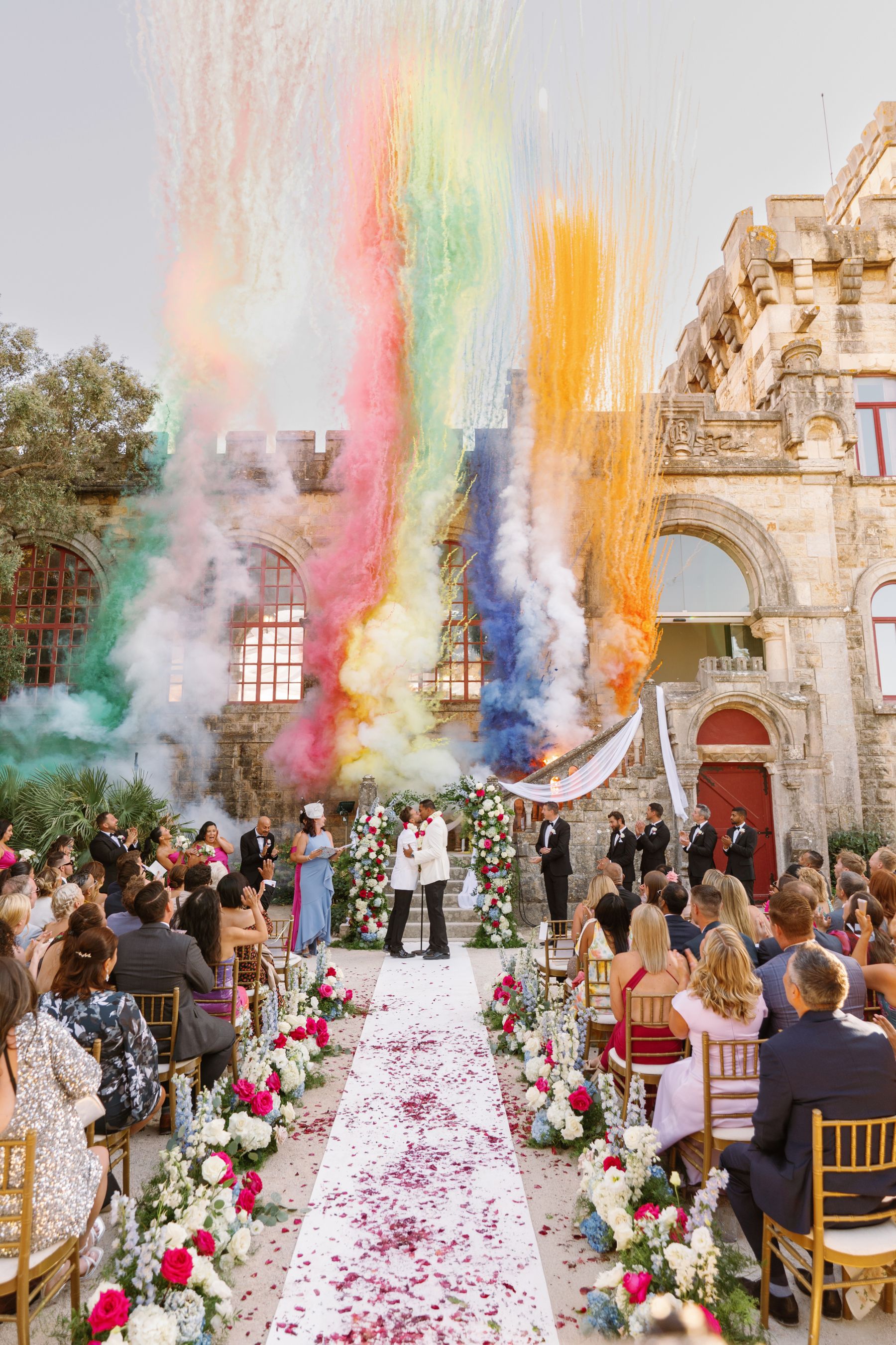 Frankie &amp; Sammy's Seaside Castle Wedding at Forte Da Cruz photo