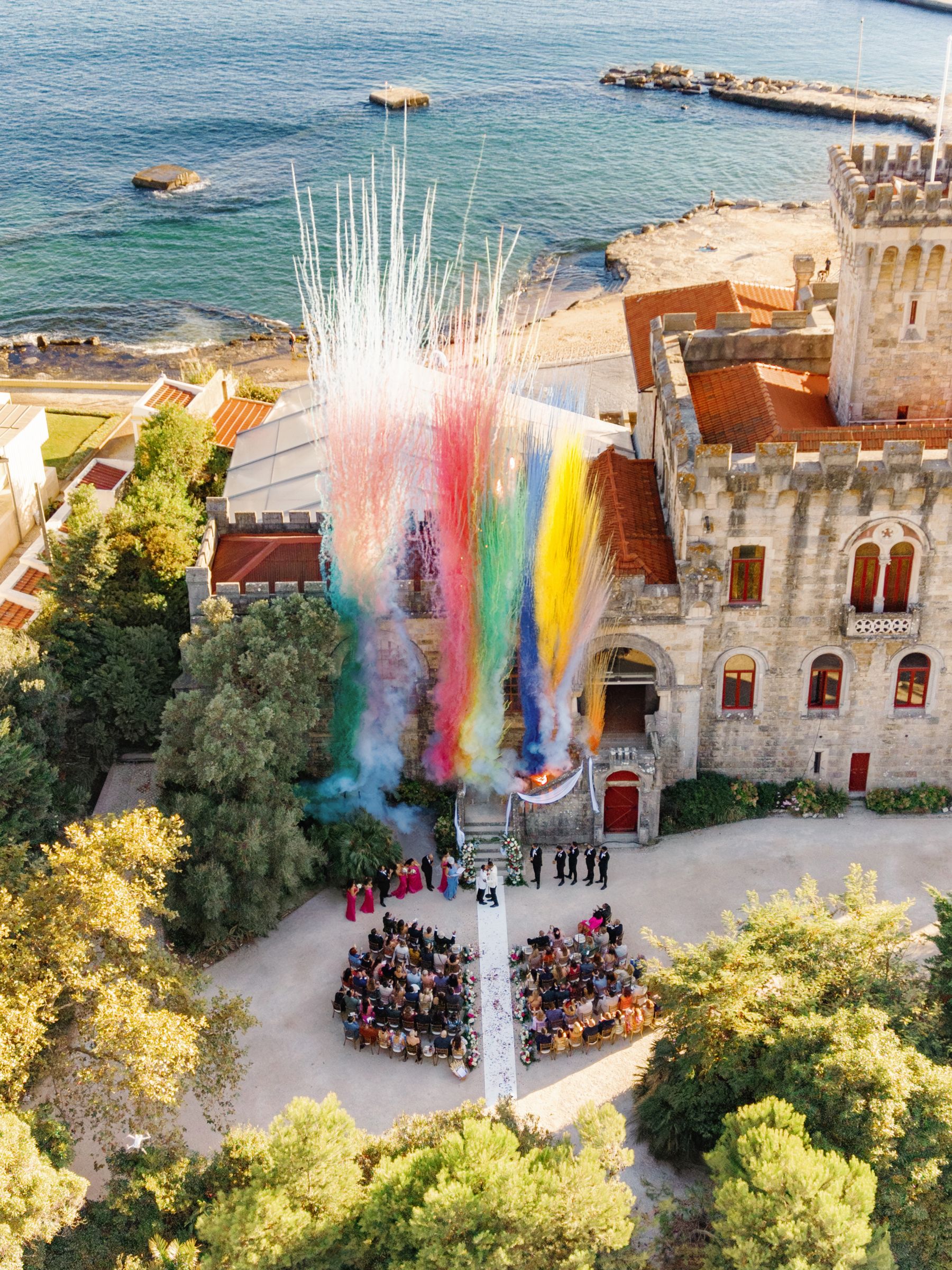 Frankie &amp; Sammy's Seaside Castle Wedding at Forte Da Cruz photo